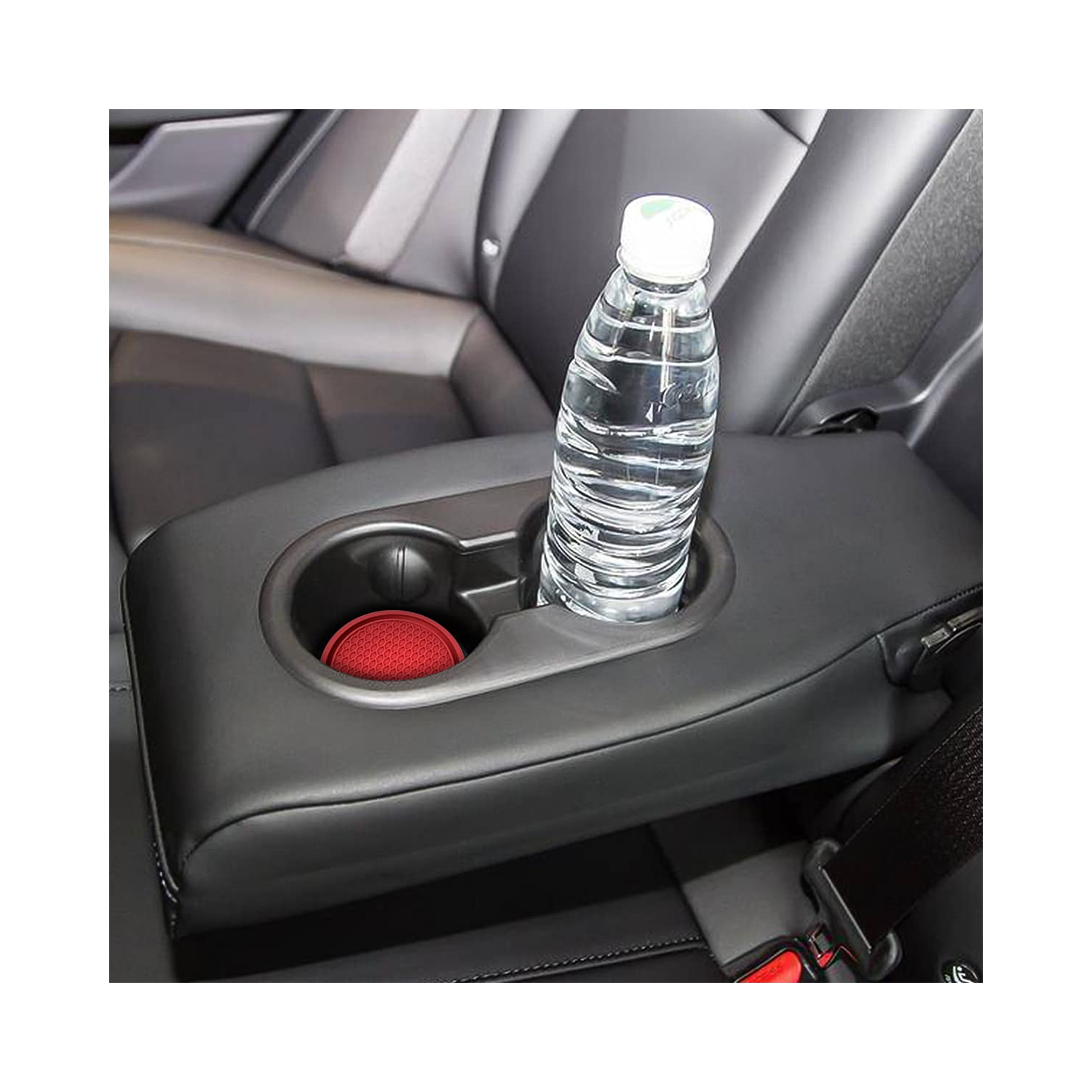 Car Cup Holder Coaster, 4 Pack 2.75 Inch Diameter Non-Slip Universal Insert Coaster, Durable, Suitable for Most Car Interior, Car Accessory for Women