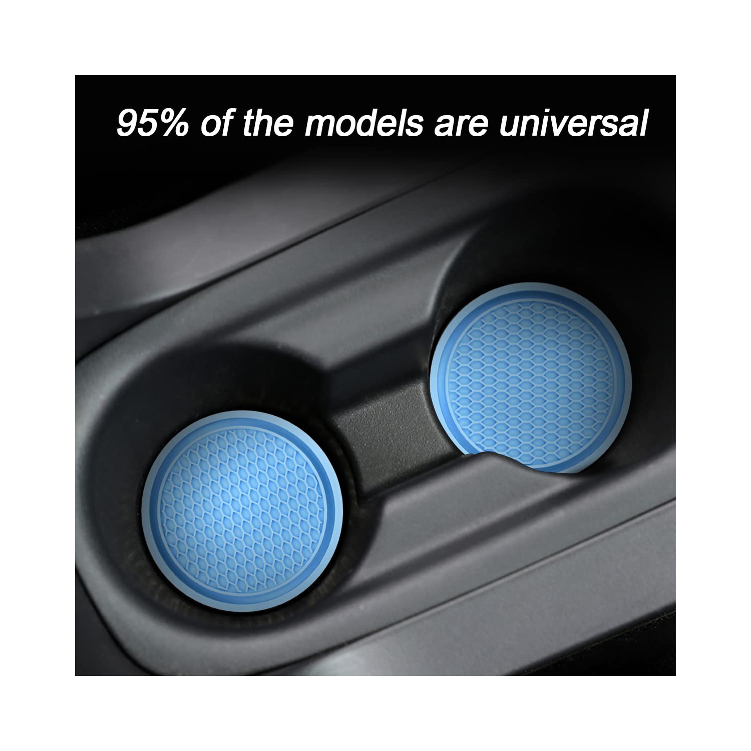 Car Cup Holder Coaster, 4 Pack 2.75 Inch Diameter Non-Slip Universal Insert Coaster, Durable, Suitable for Most Car Interior, Car Accessory for Women