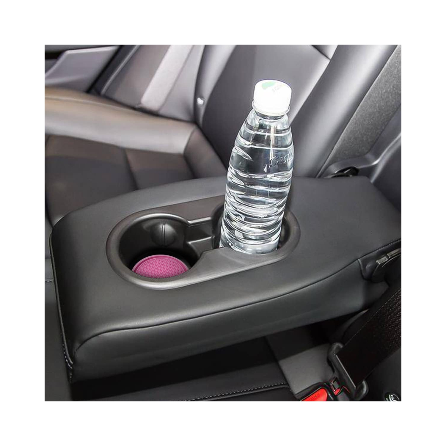 Car Cup Holder Coaster, 4 Pack 2.75 Inch Diameter Non-Slip Universal Insert Coaster, Durable, Suitable for Most Car Interior, Car Accessory for Women