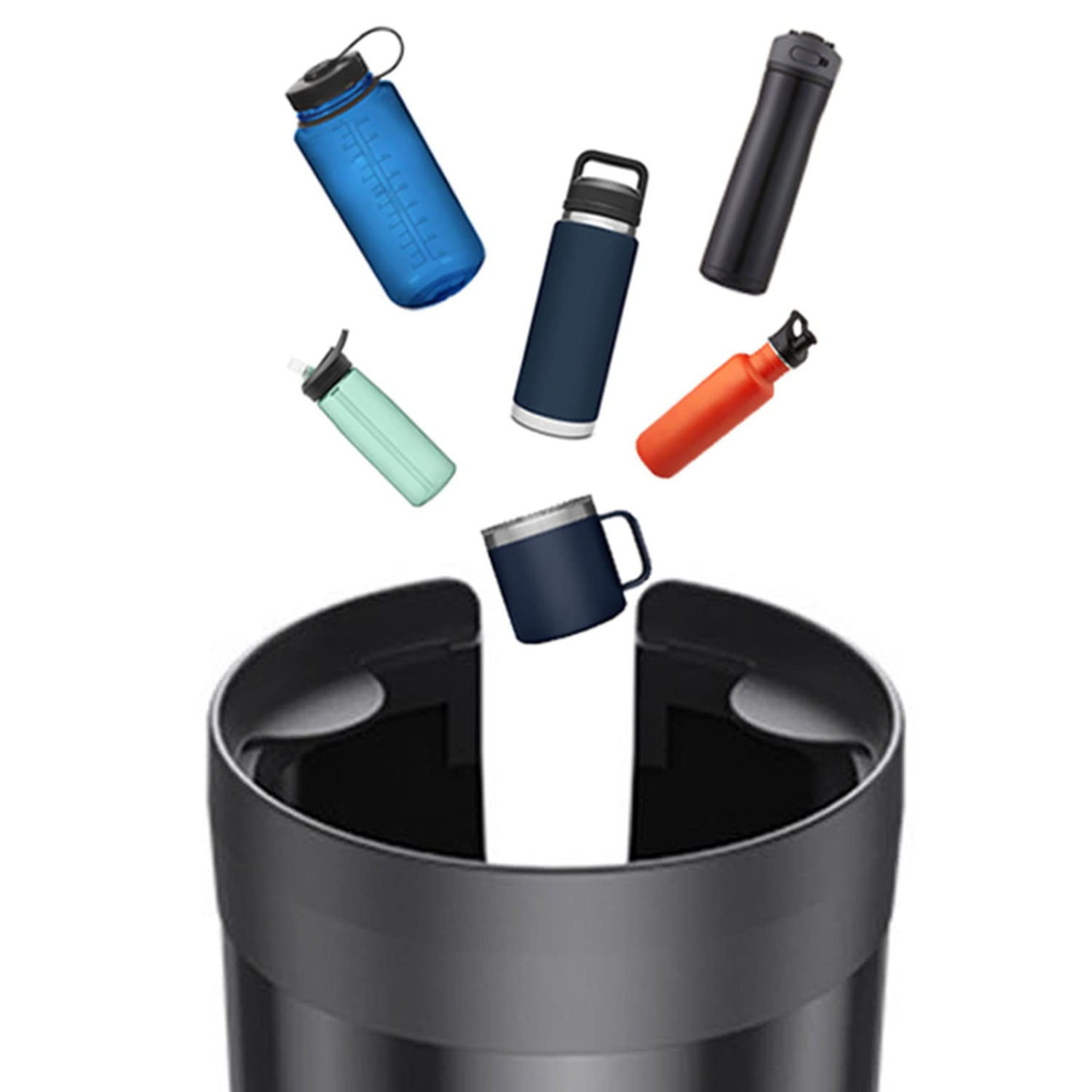 All Purpose Car Cup Holder Expander Insert for Large Bottles 3.4"-3.7",Yeti Mug10oz Yeti Rambler 24/26/36oz HydroFlasks 32/40oz