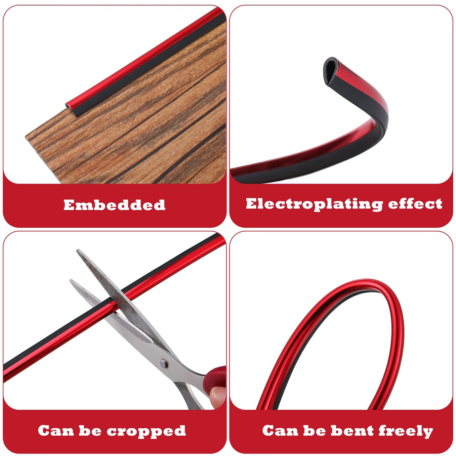 20 pièces, bande décorative pour bouche d'air, décoration universelle étanche pour bouche d'air, accessoires intérieurs pour l'auto