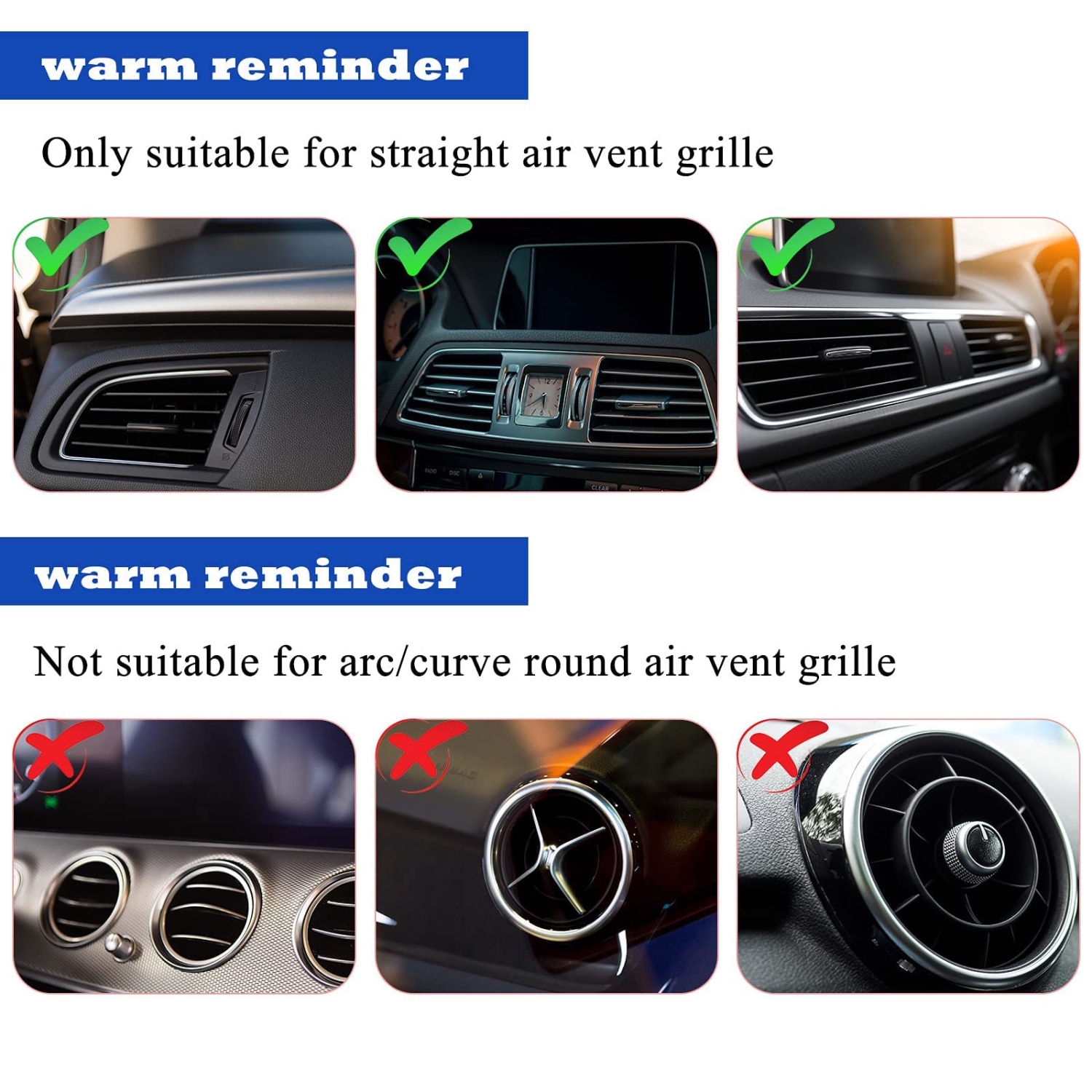 20 pièces, bande décorative pour bouche d'air, décoration universelle étanche pour bouche d'air, accessoires intérieurs pour l'auto