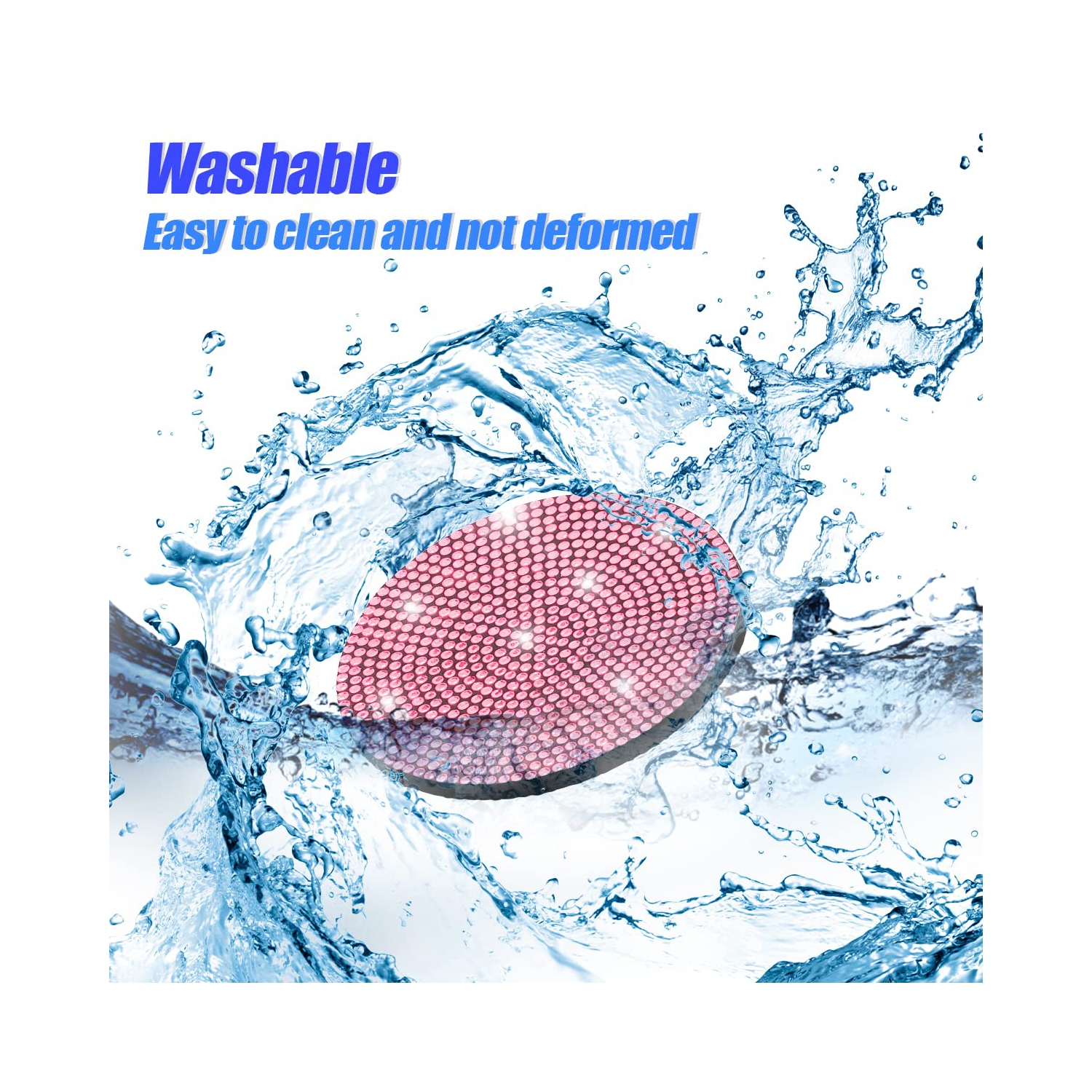 2PCS Bling Car Cup Holder Coaster, Handcrafted Rhinestone Crystal Cup Holder Coaster Anti-Slip Universal for Cars, SUVs, Home, Office, Car Interior