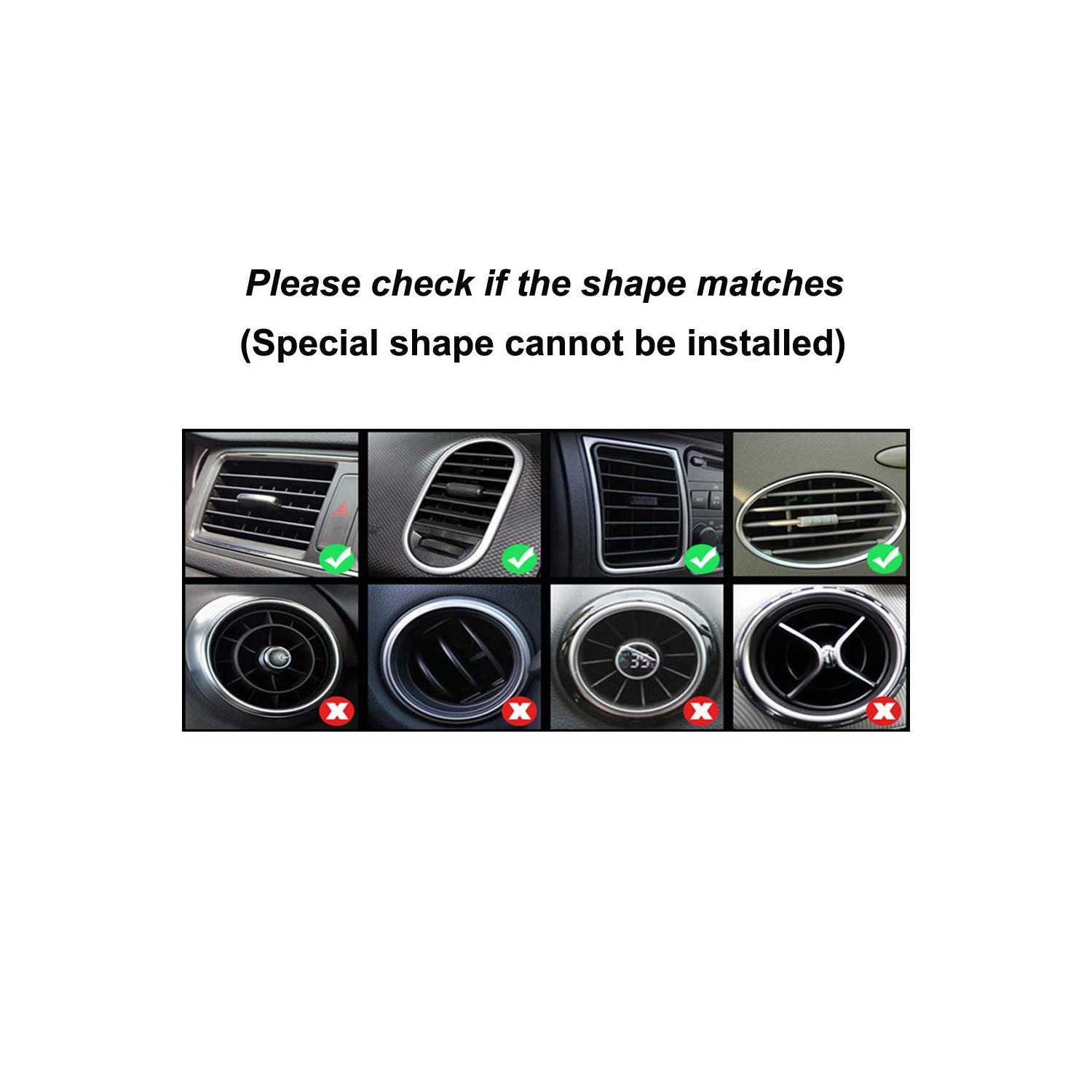 10 pièces PVC climatiseur d'auto bouche d'air bande de garniture décoration à installer soi-même U moulure de moulure de garniture de voiture