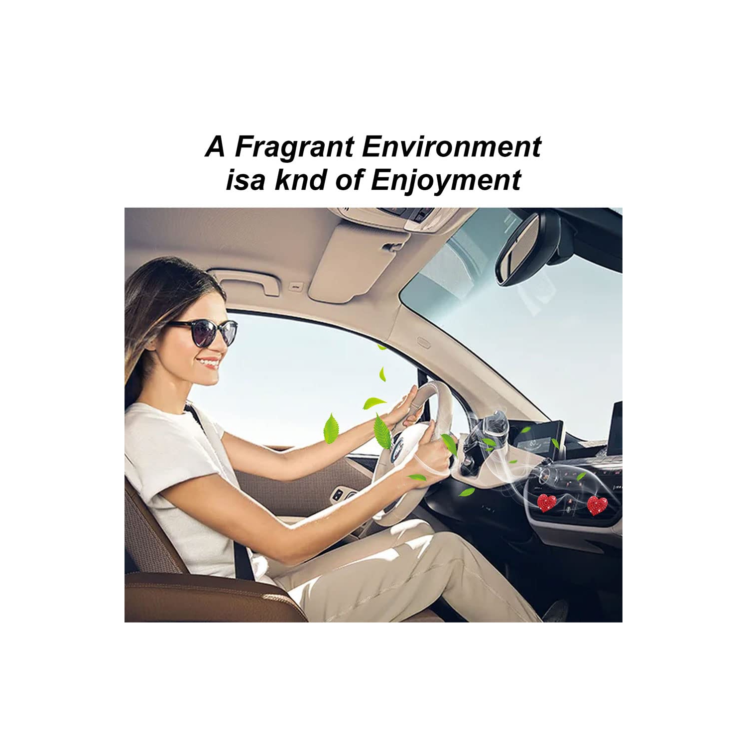 5 Pcs Bling Red Lips Air Vent Clips, Heart Shape Crystal Car Air Vent Clip Charms Car Air Fresheners for Women Rhinestone Diffuser Vent Clip Cute Car