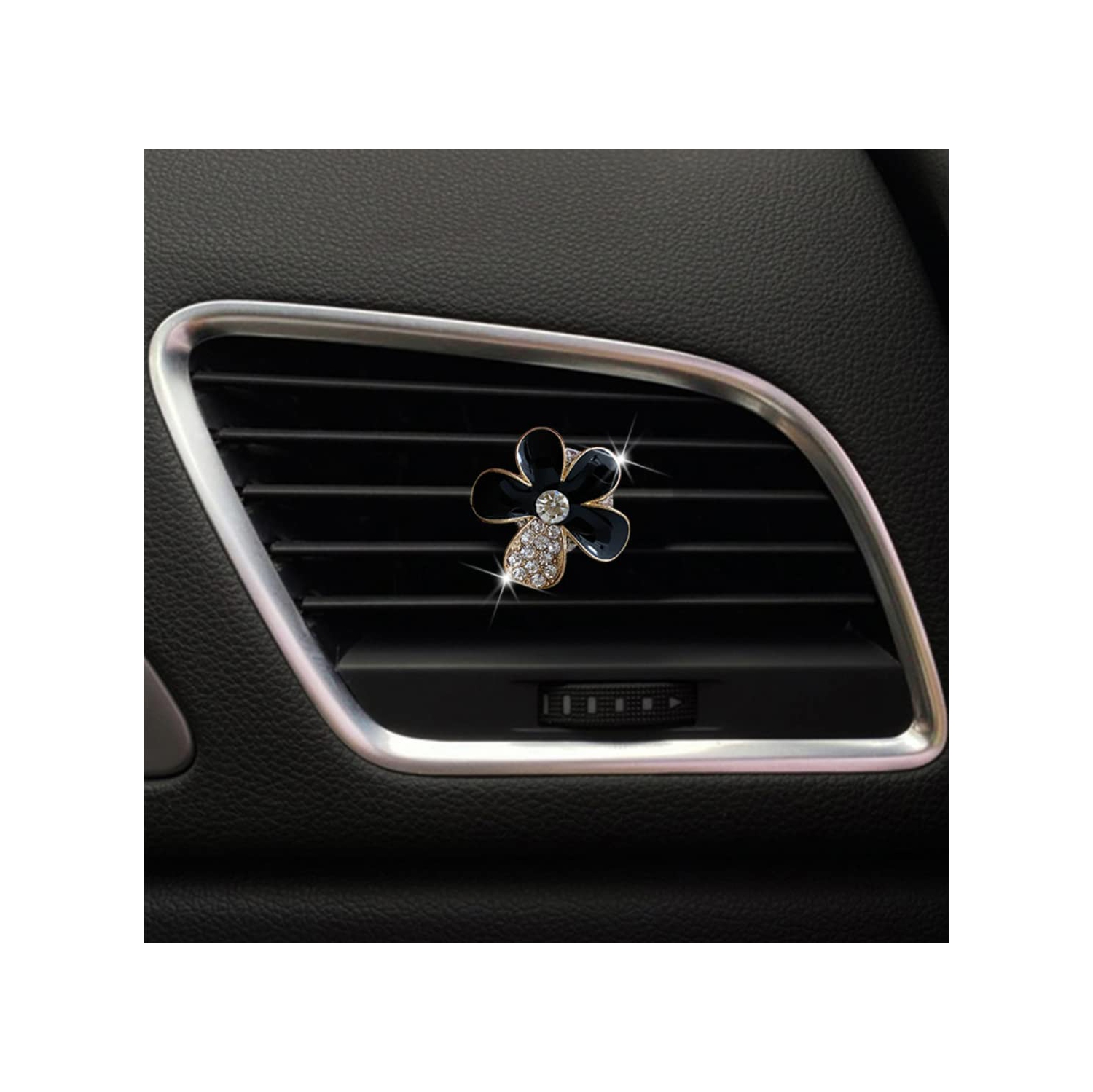 3 Pieces Car Air Vent Clip Crystal Flowers Car Interior Decoration Car Freshener Clip Car Trim Colorful Cute Bling Car Charm Air Freshener not