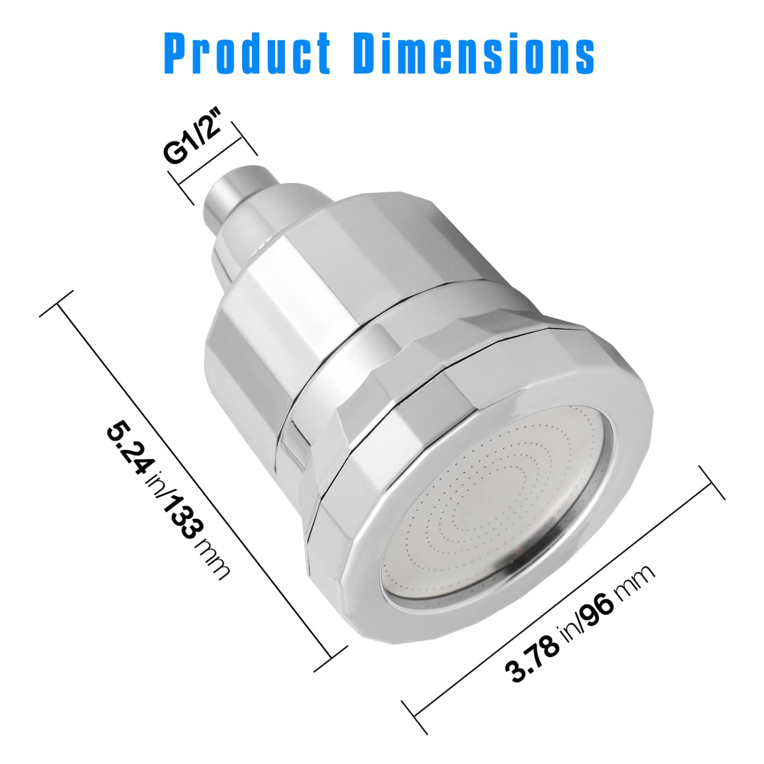 Filtre de douche à 15 étapes pour eau dure, pomme de douche adoucisseur d'eau haute pression, filtres de douche pour éliminer le chlore et le