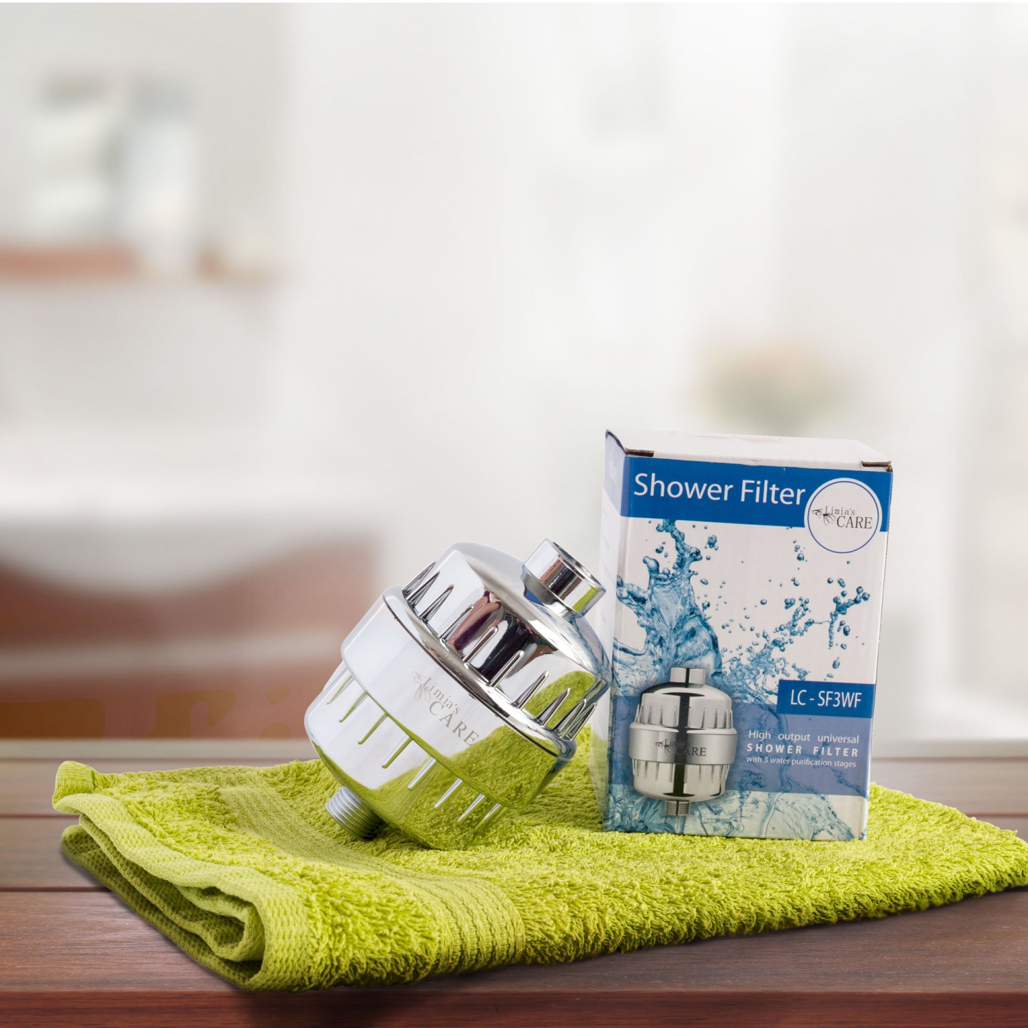 15-Stage Shower Filter - Shower Head Filter - Chlorine Filter - Hard Water Filter - Water Softener - Showerhead Filter with Replaceable Cartridge -