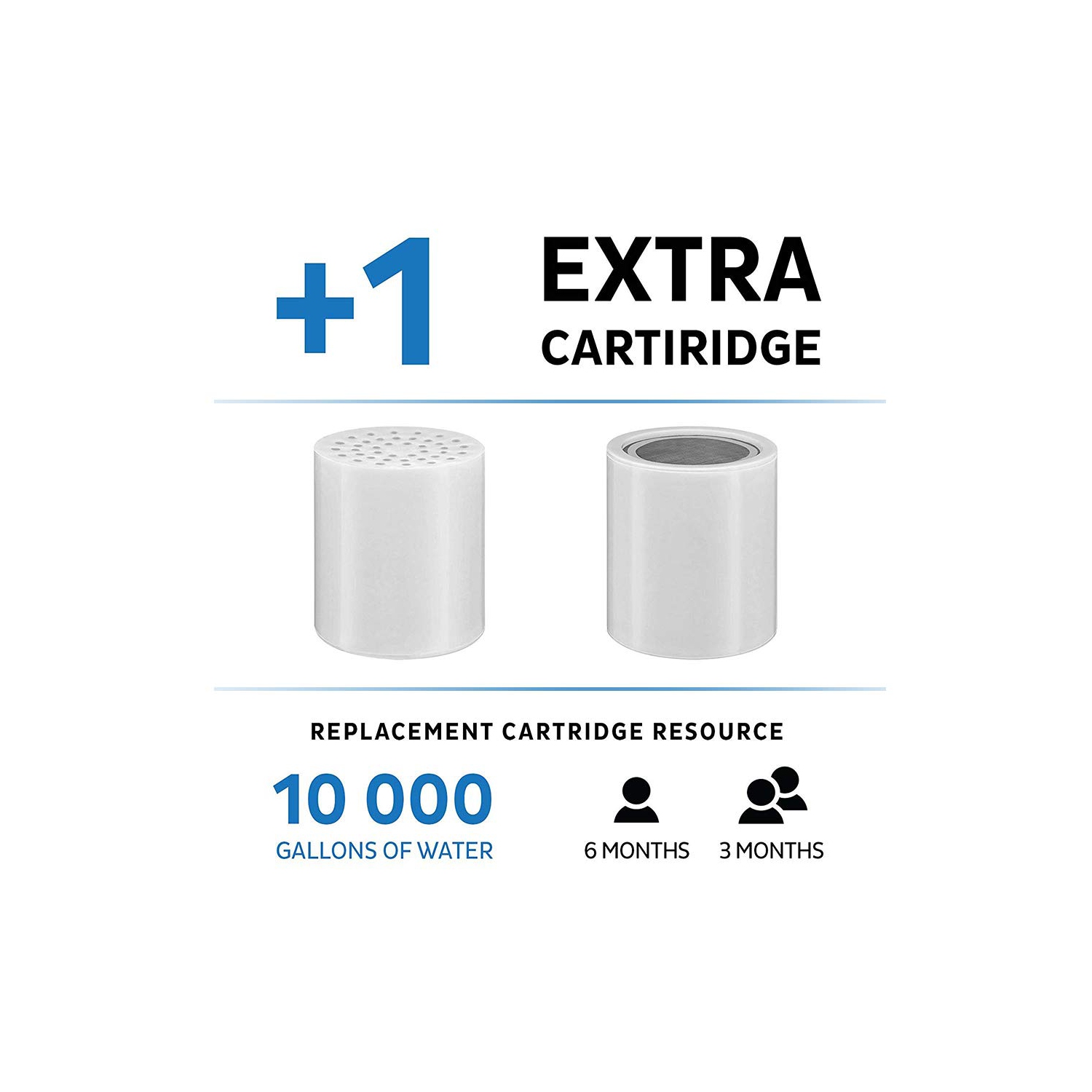 Tête de douche 17 Stage Filtre à eau haute puissance chlore Filtre à eau dure avec filtre 2 convient au luminaire de salle de bain universel à pomme