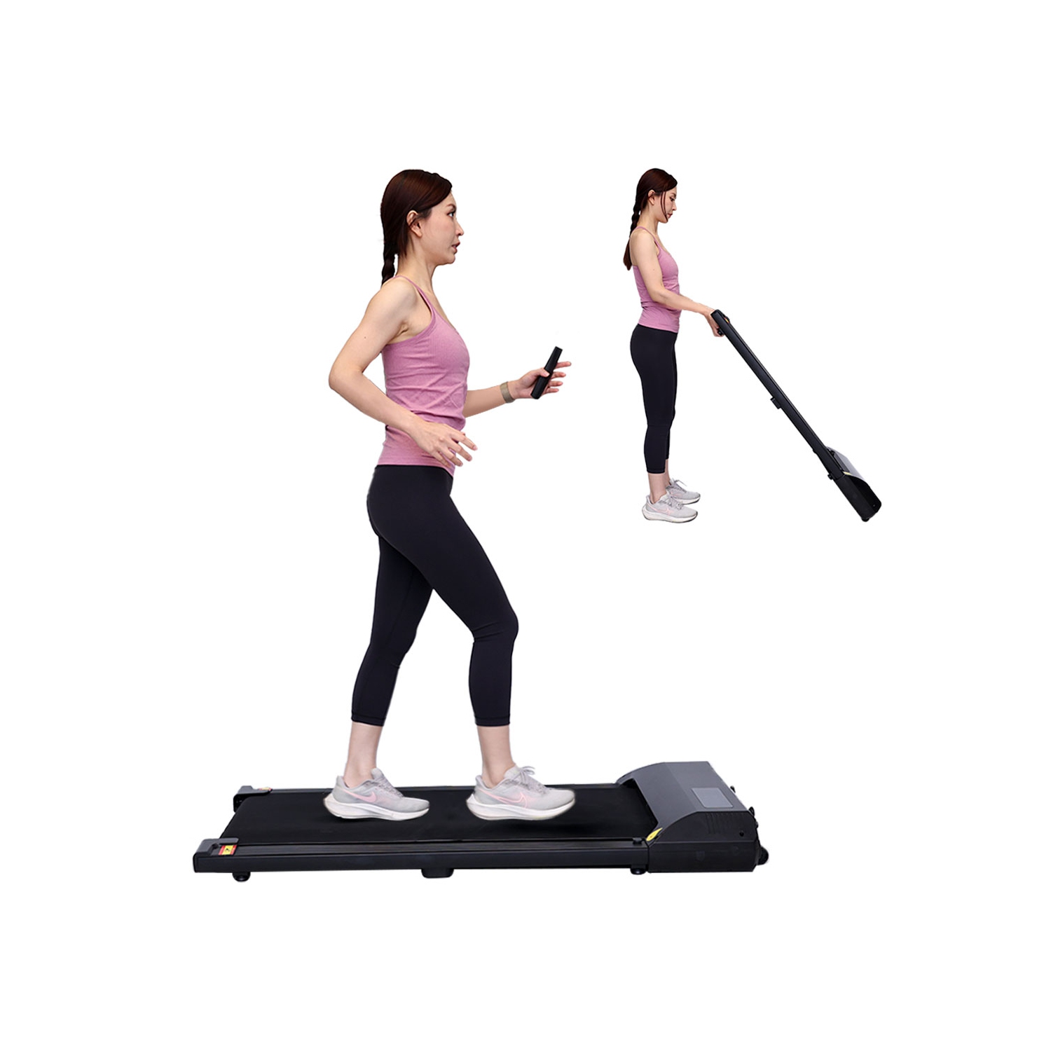MotionGrey Walking Pad Treadmill - Slim Portable Under Desk Training Electric Fitness Pad for Cardio Workout in Home and Office