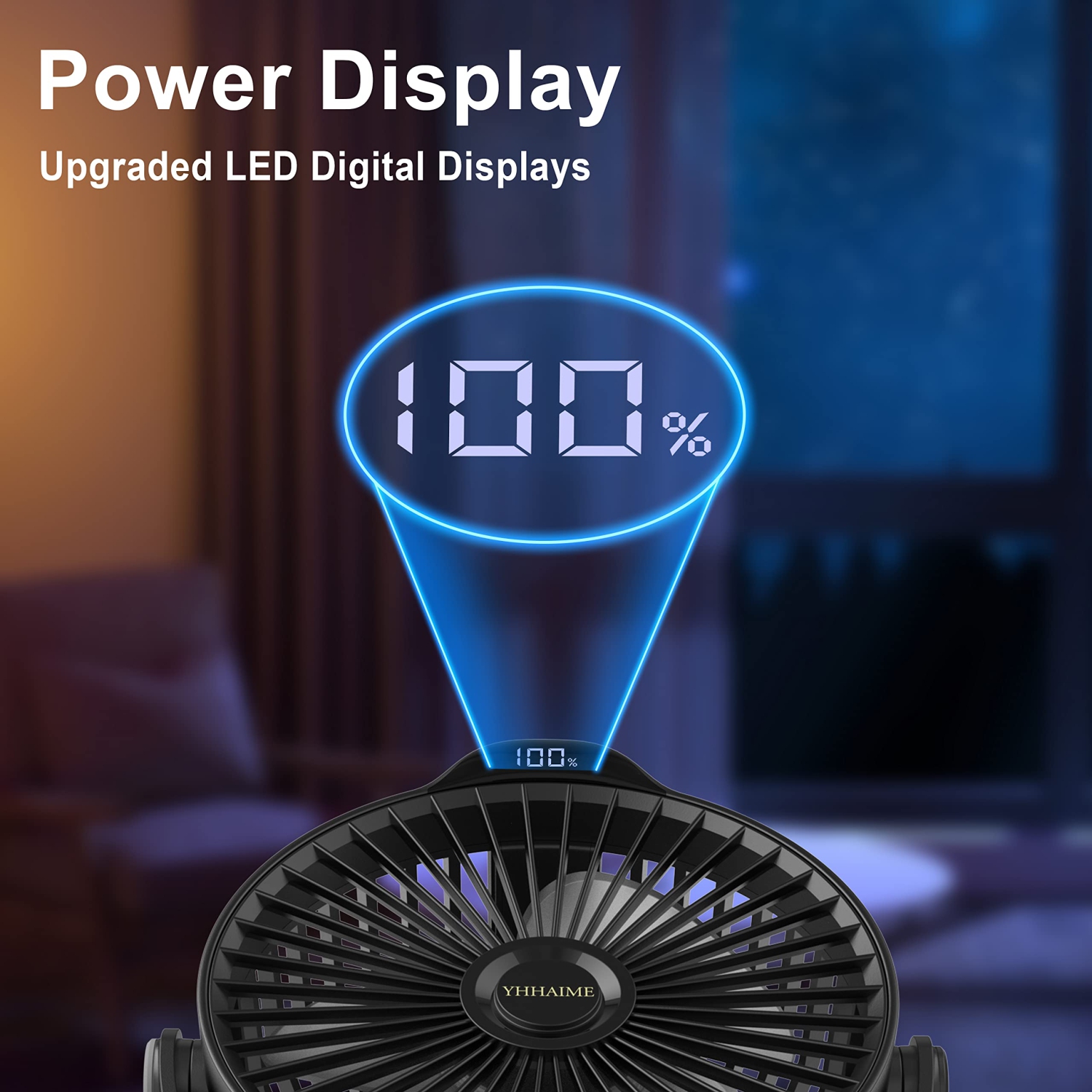 Portable Desk Fan, Stroller Fan for Baby Clip on Fan Rechargeable Mini Fan 4000mAh(5-24H) Battery Operated for Camping Car Bedroom Indoor Outdoor