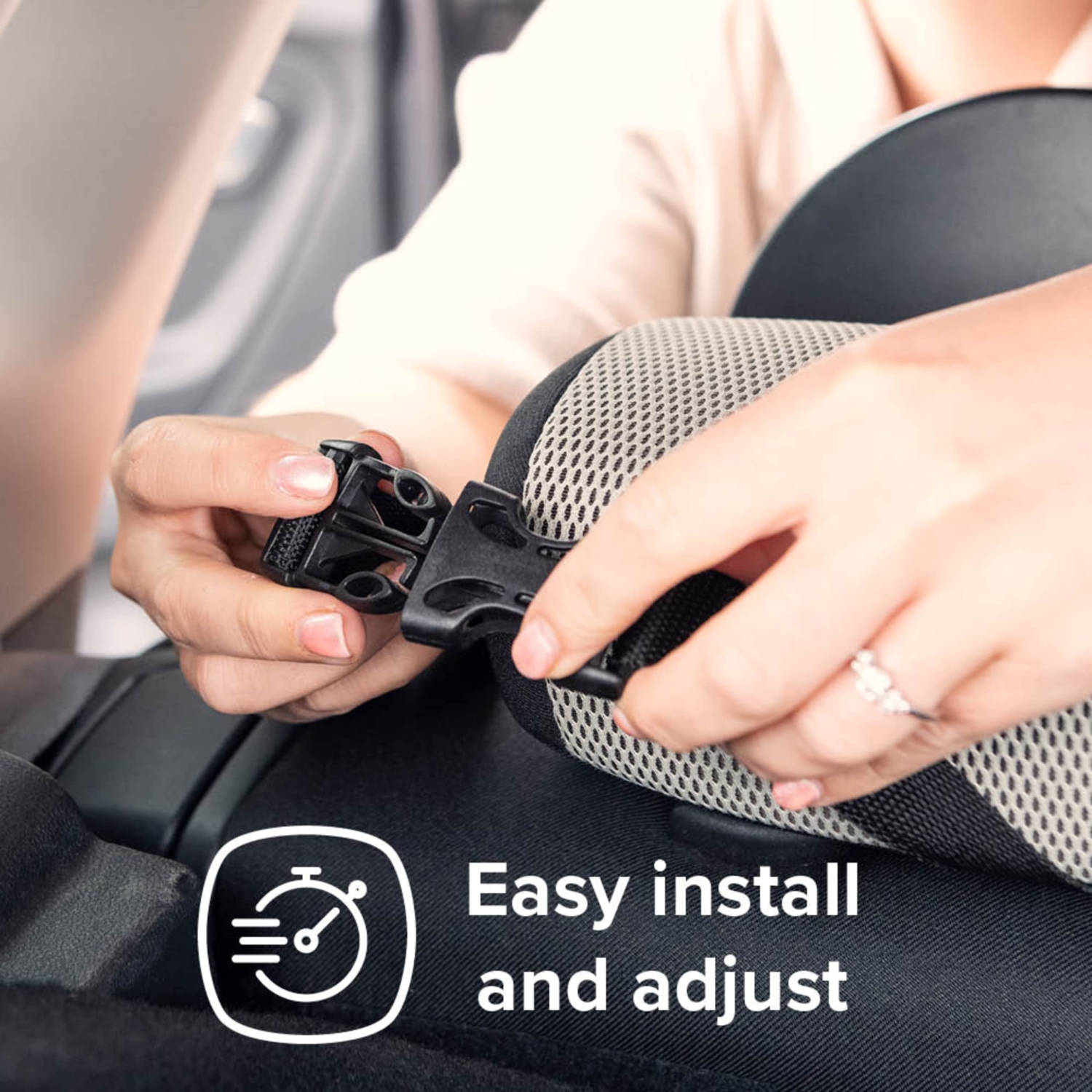 Easy View Baby Car Mirror, Safety Car Seat Mirror for Rear facing Infant, Fully Adjustable With 360 Rotation, Wide Crystal Clear View, Shatterproof,