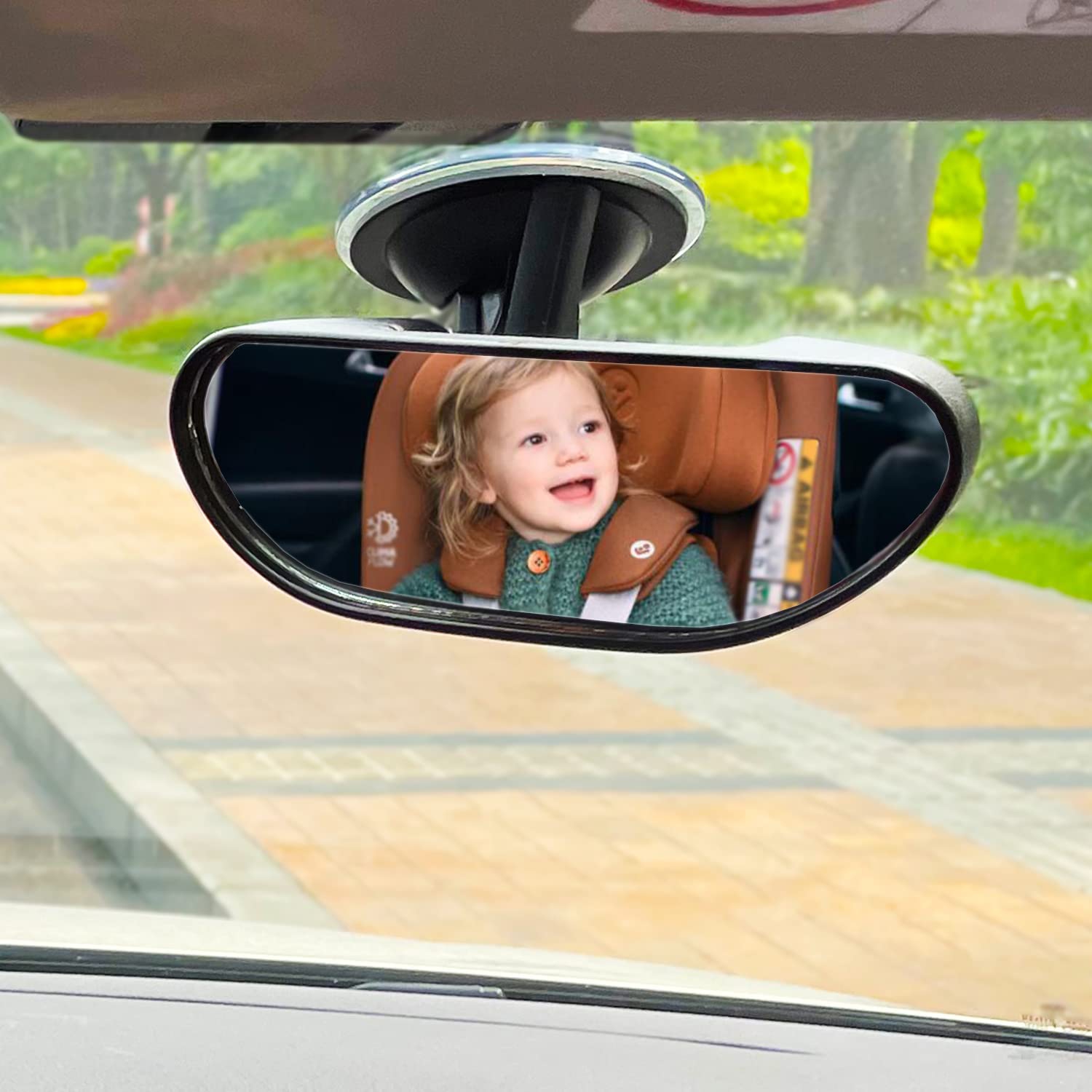 Baby Car Mirror, Rear View Mirror for Baby on Car Back Seat, Shatterproof Adjustable Car Baby Rearview Mirror to See Rear Kids, Babies, Infants and