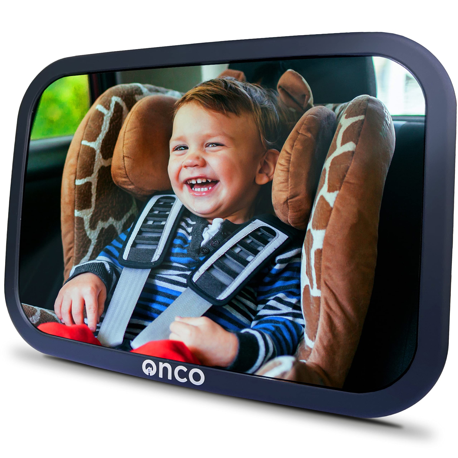Baby Car Mirror Rear-facing - Car Mirror Baby Rear Facing Seat, Baby Essentials for Newborn, 100% Shatterproof Baby Mirror for Car, 360 degree Car