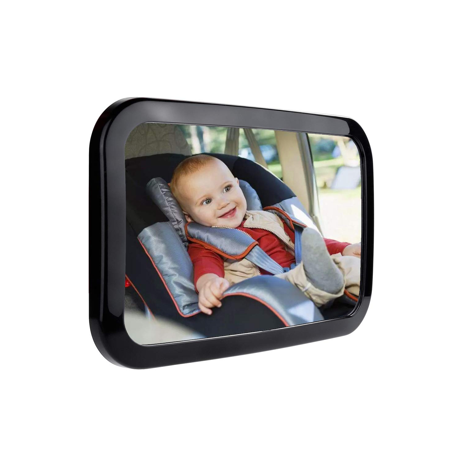 Miroir de voiture pour bébé, miroir en acrylique anti-éclaboussures pour voiture, miroir pour bébé Rearview-facilement pour observer les mouvements,