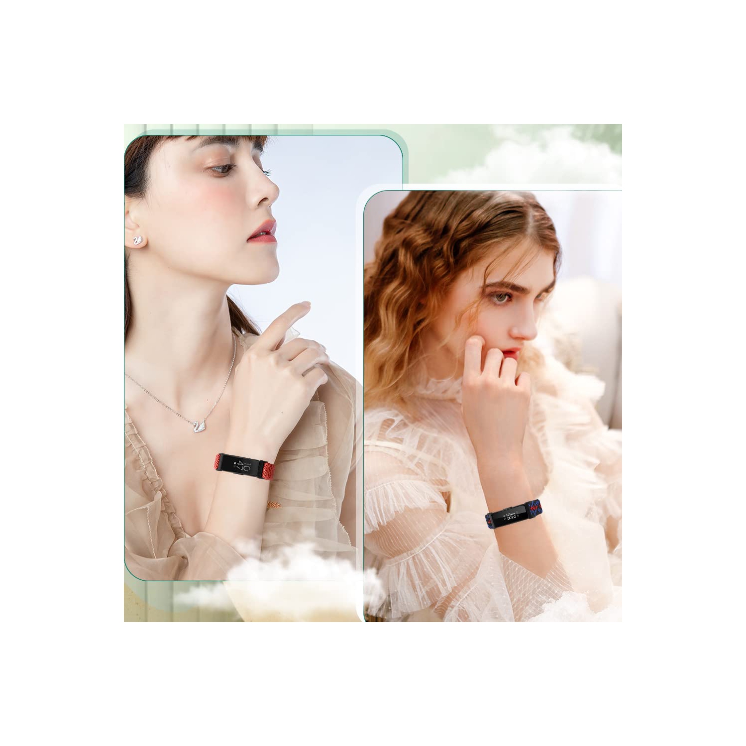 Bracelets élastiques ajustables compatibles avec Inspire 3/Inspire 2/Inspire/Inspire HR/Inspire 3/Ace 2 de Fitbit, bracelets sport à boucle en nylon