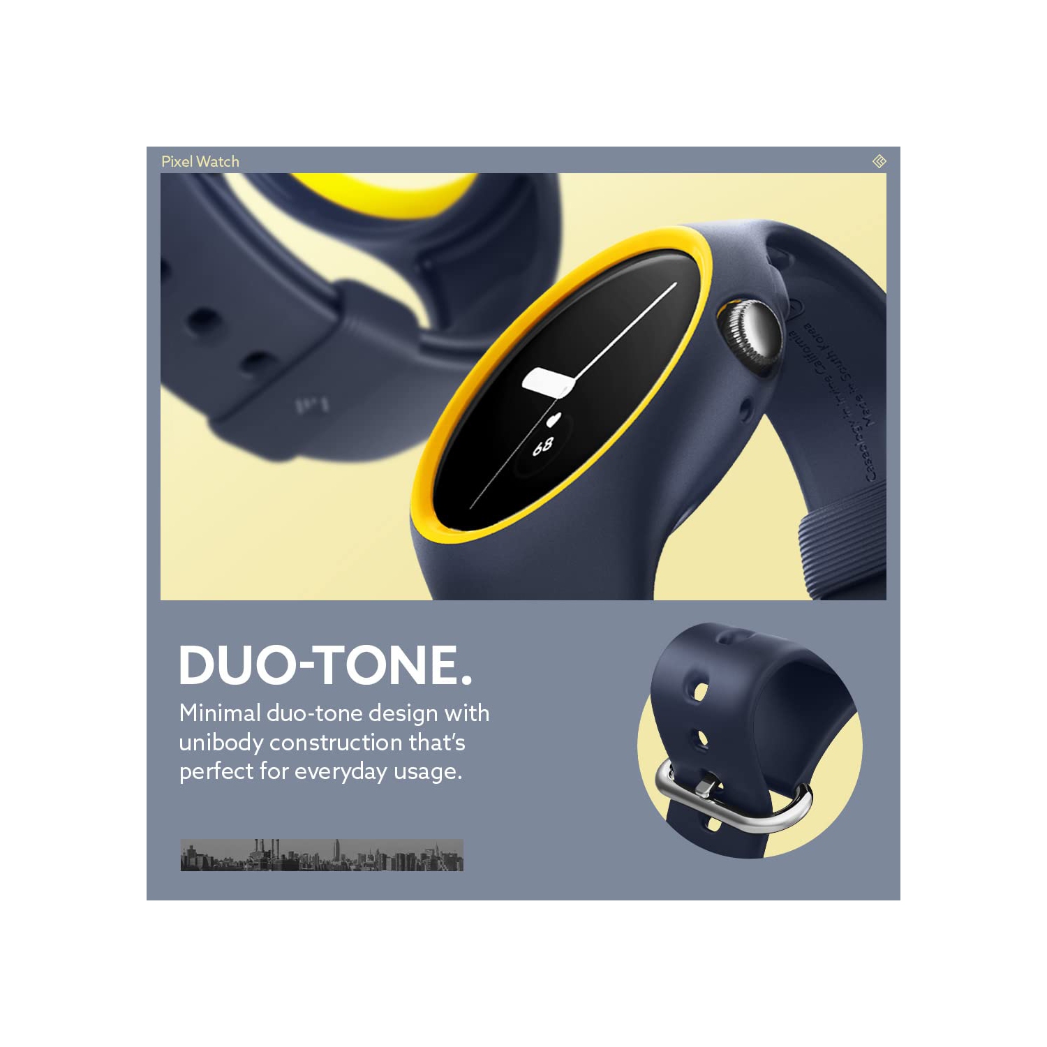 Nano Pop Silicone Case Designed for Google Pixel Watch Case