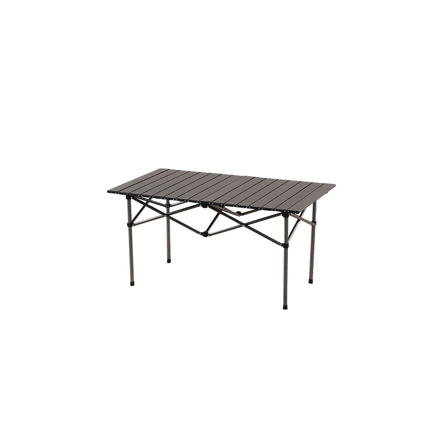 Grande table de camping pliante portative en aluminium de transport rigide et léger d'axGear