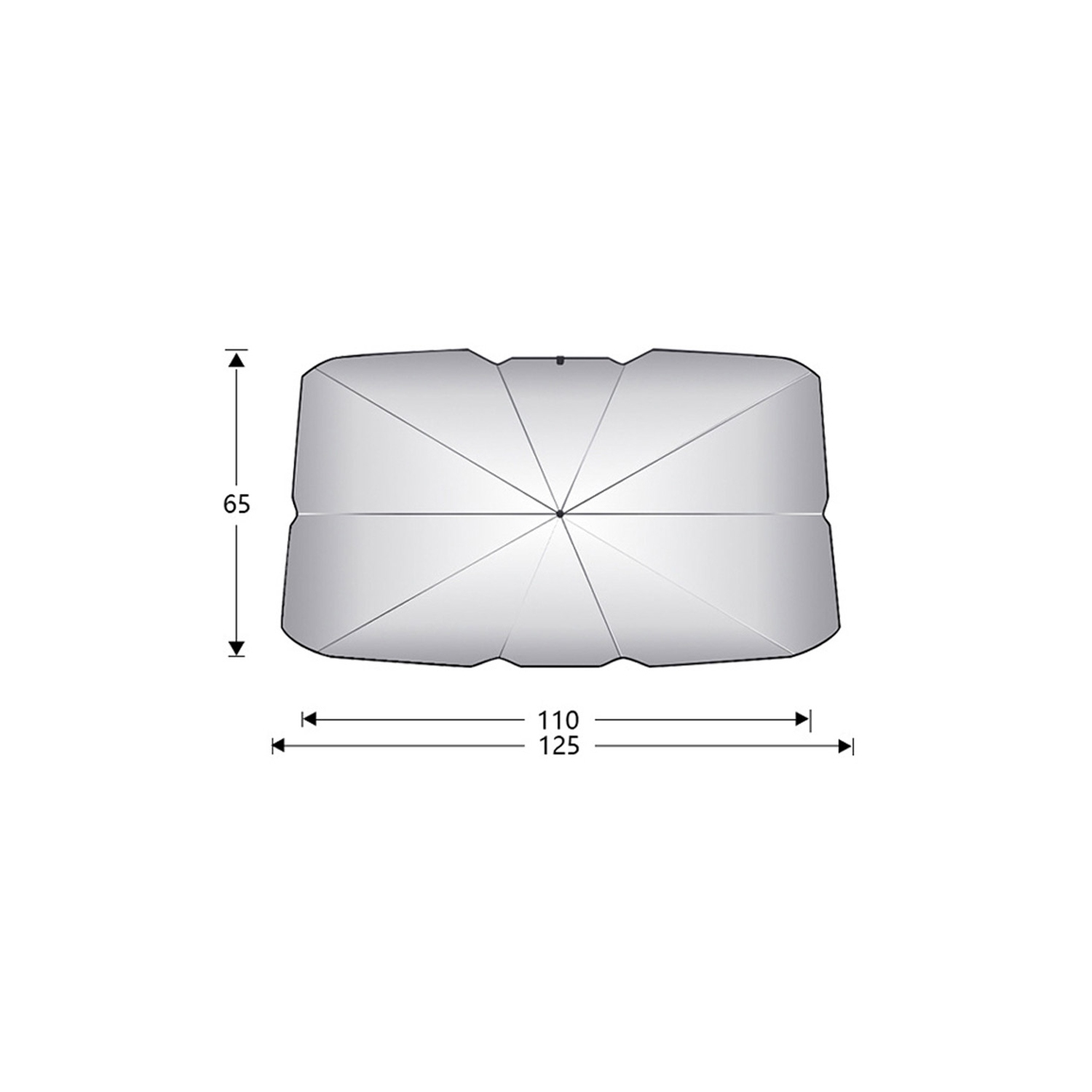 Foldable Car Windshield Sunshade Umbrella - UV Reflecting Sun Shade Heat Sun Visor Protector, Keep Your Vehicle Cool and Damage Free, Fit Most