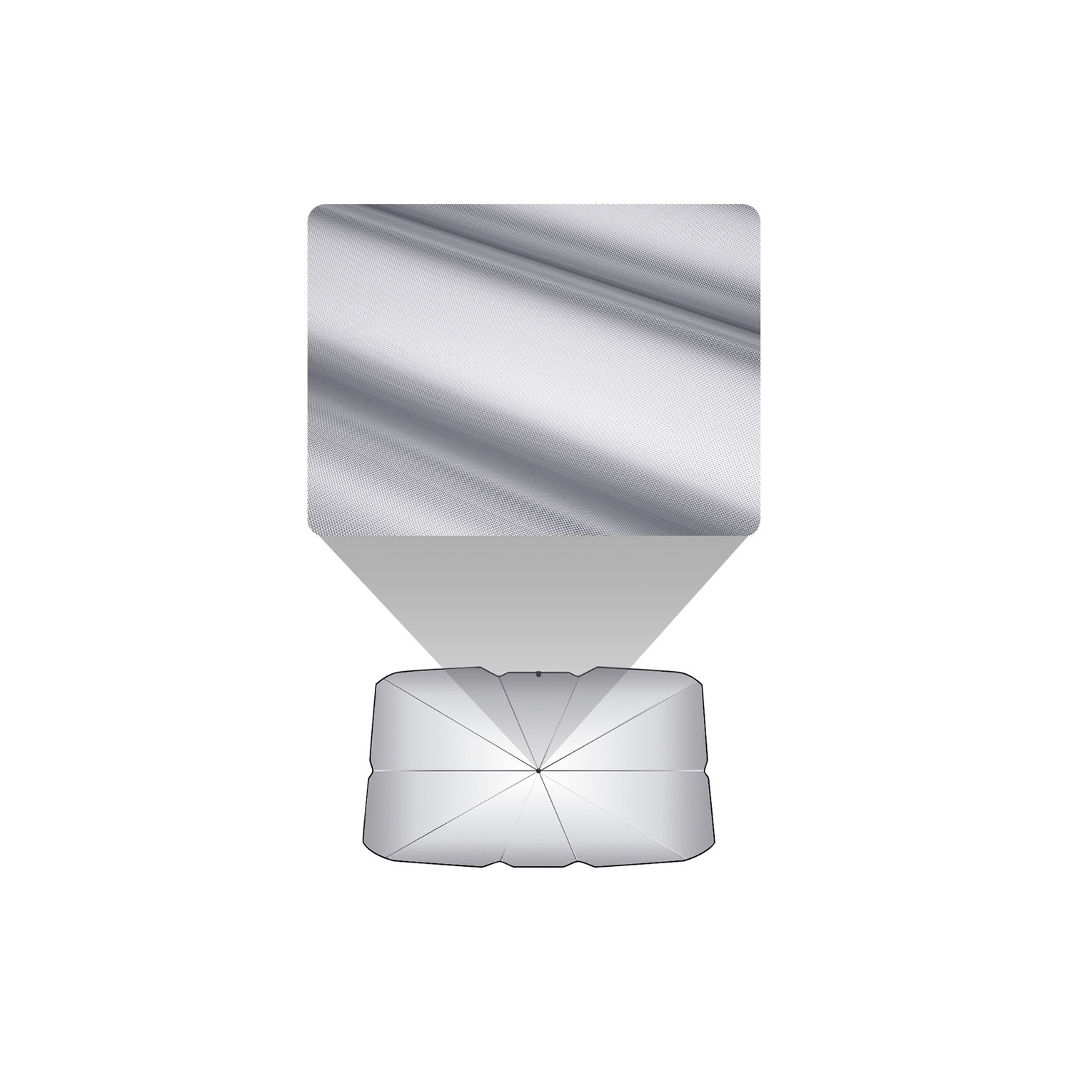 Foldable Car Windshield Sunshade Umbrella - UV Reflecting Sun Shade Heat Sun Visor Protector, Keep Your Vehicle Cool and Damage Free, Fit Most