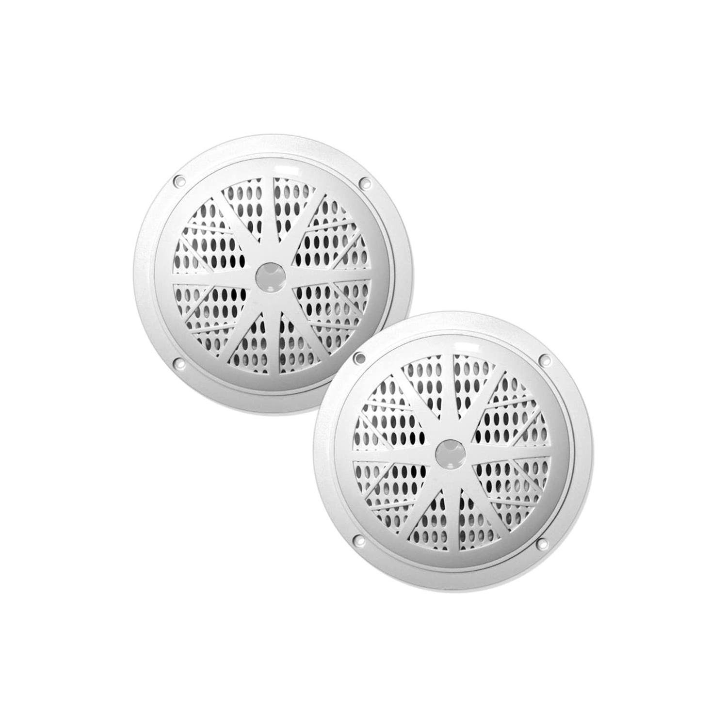Pyle 5.25 Inch Dual Marine Speakers - 2 Way Waterproof&Weather Resistant Outdoor Audio Stereo Sound System with 150 Watt Power, Cloth Surround and