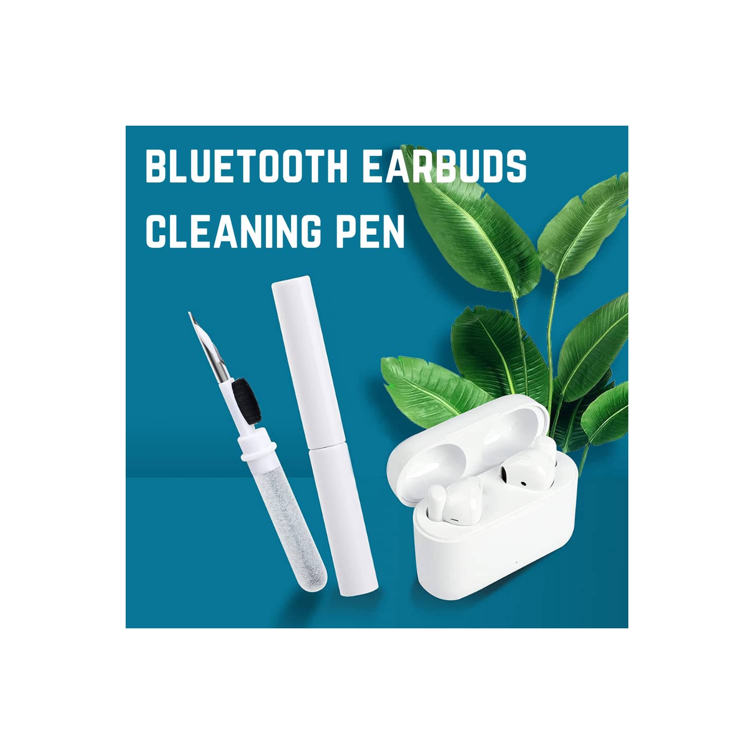 BATTPIT Earbuds Cleaning Pen, 3 in 1 Earbuds Cleaning Kit for Cleaning The Earwax, Earphones Cleaner, Dust in Earphone, Portable and Wide Use for