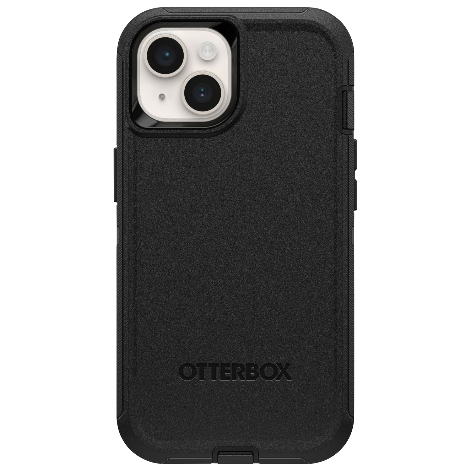 OtterBox Defender Fitted Hard Shell Case for iPhone 15/14/13 - Black