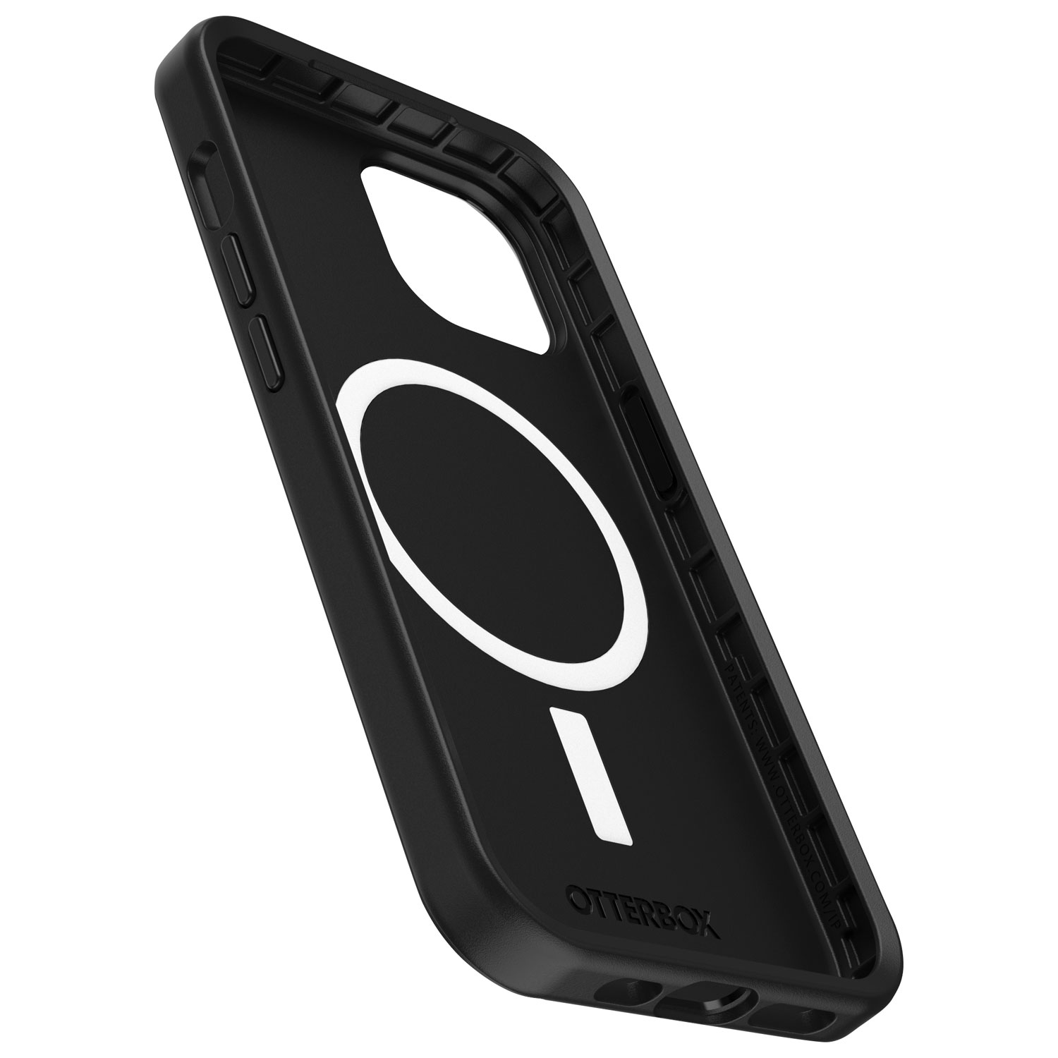Étui rigide ajusté Symmetry d'OtterBox avec MagSafe pour iPhone 16e/15/14/13 - Noir