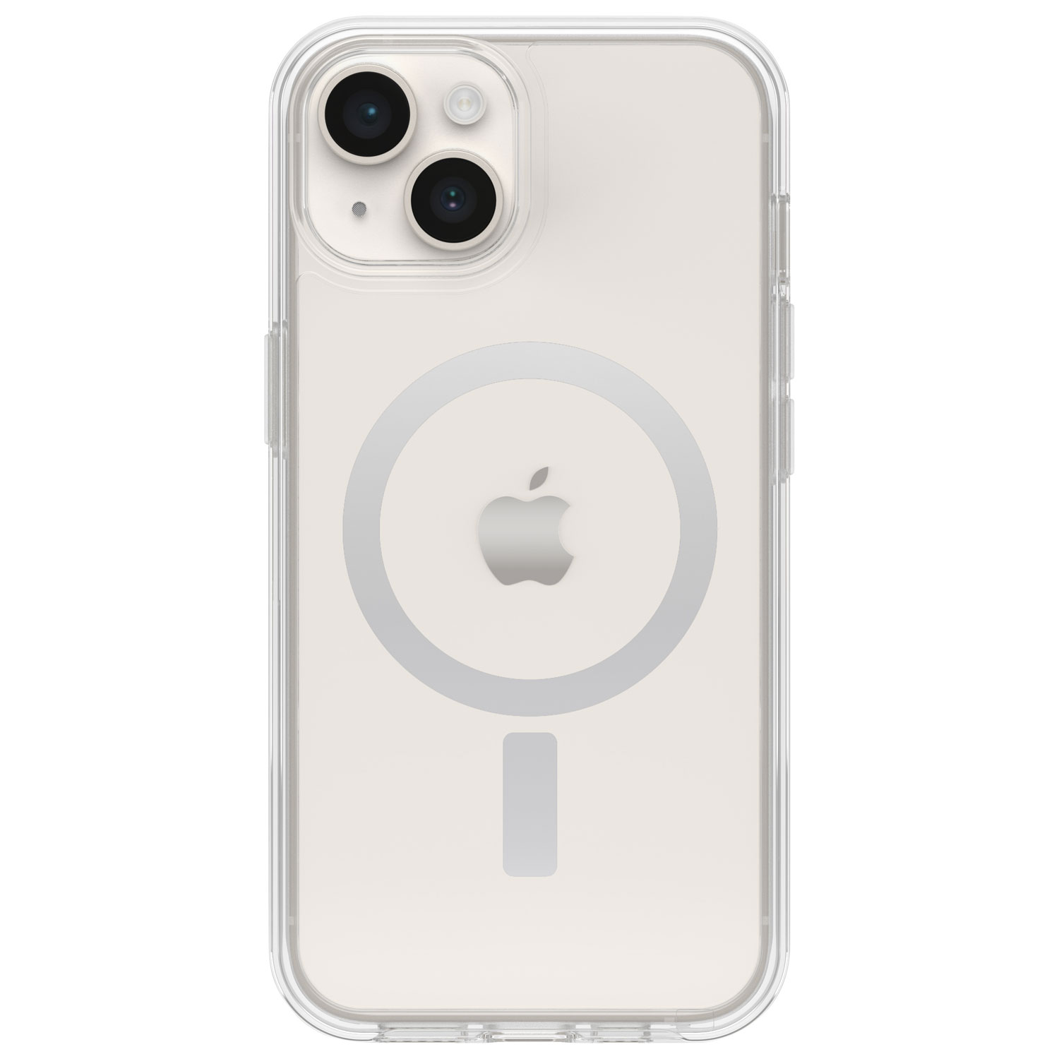 OtterBox Symmetry Fitted Hard Shell Case with MagSafe for iPhone 15 Plus - Clear