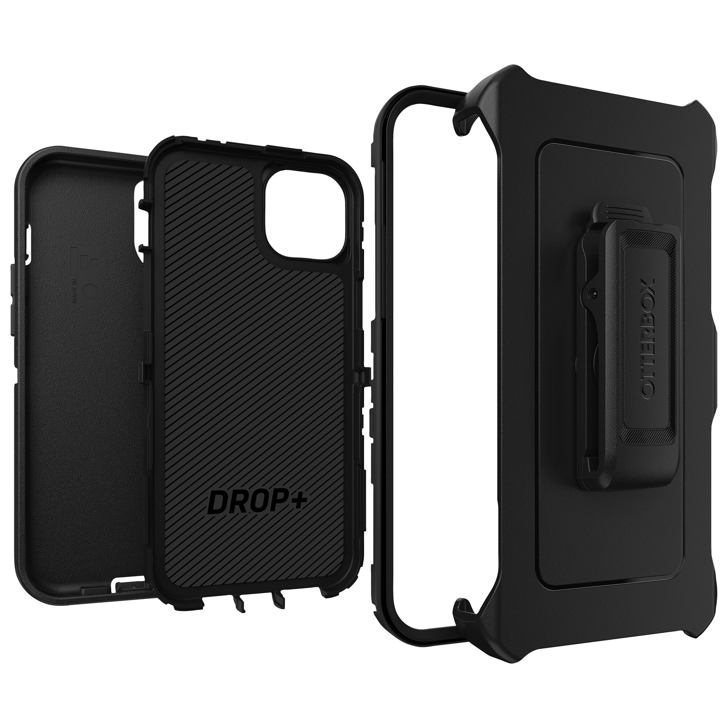 OtterBox Defender Fitted Hard Shell Case for iPhone 15 Plus - Black