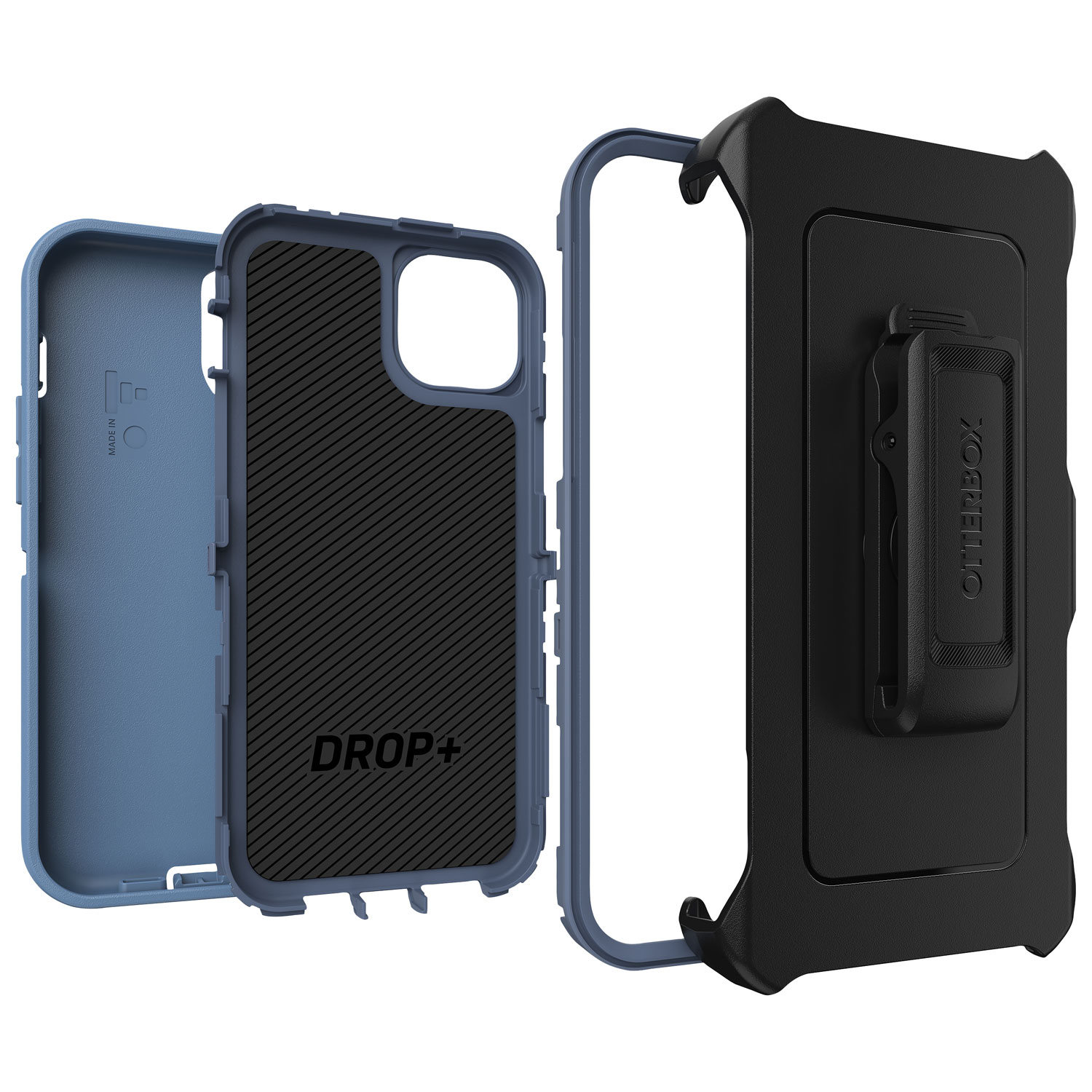 OtterBox Defender Fitted Hard Shell Case for iPhone 15 Plus - Blue