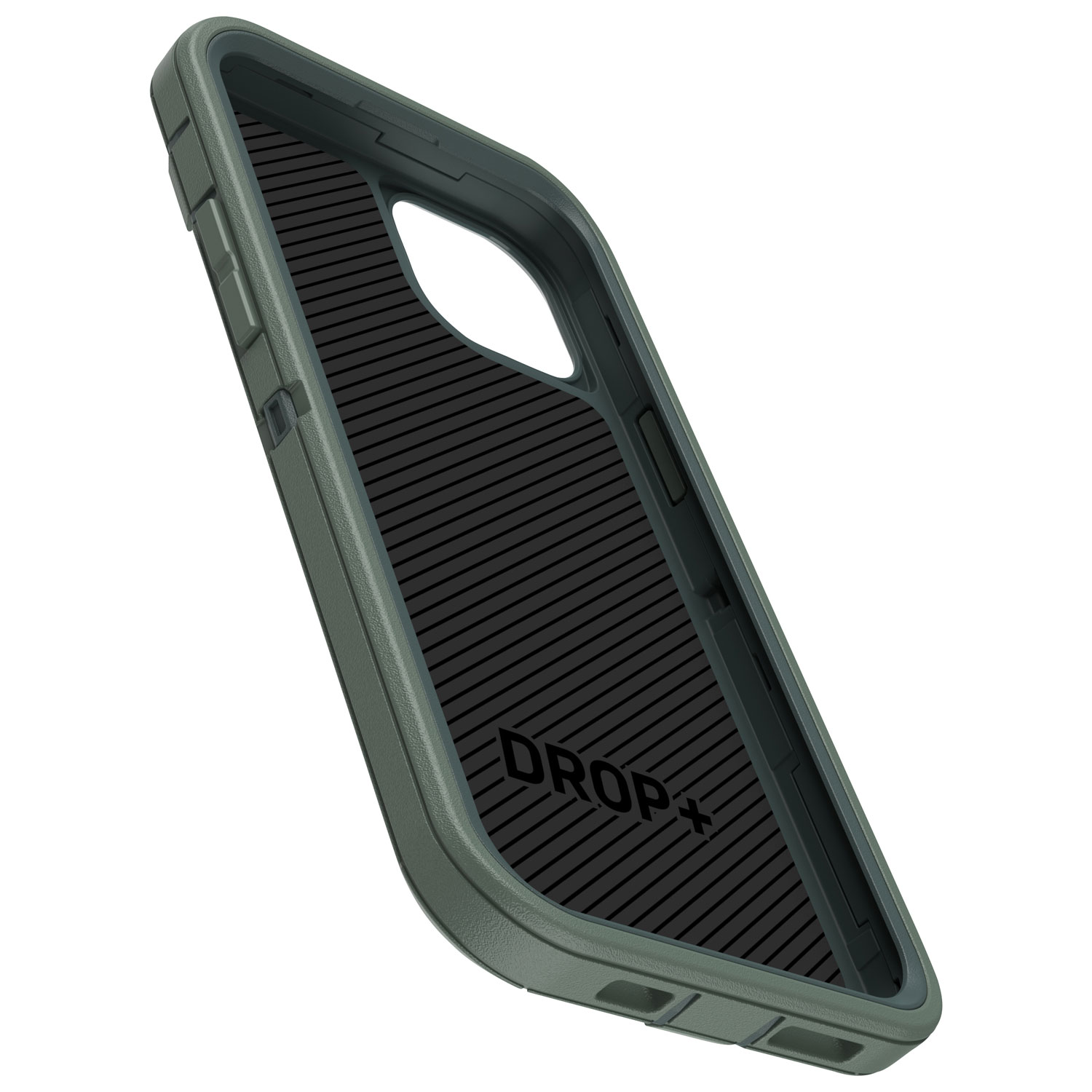 Étui rigide ajusté Defender d'OtterBox pour iPhone 15 Plus - Vert