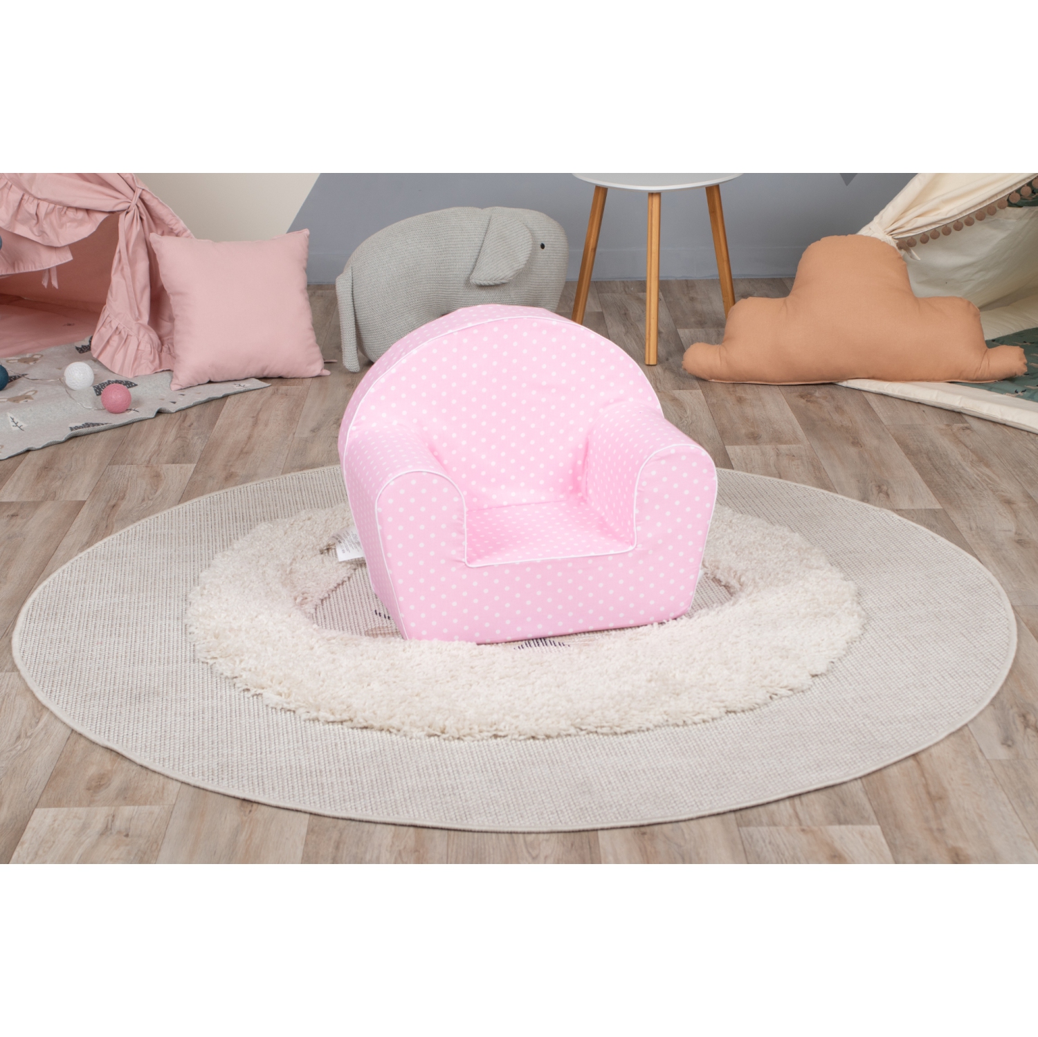 Canapé pour enfants de Delsit – Fauteuil confortable pour enfants, canapé en mousse léger et chaise de lecture avec housse amovible, fabriqué en