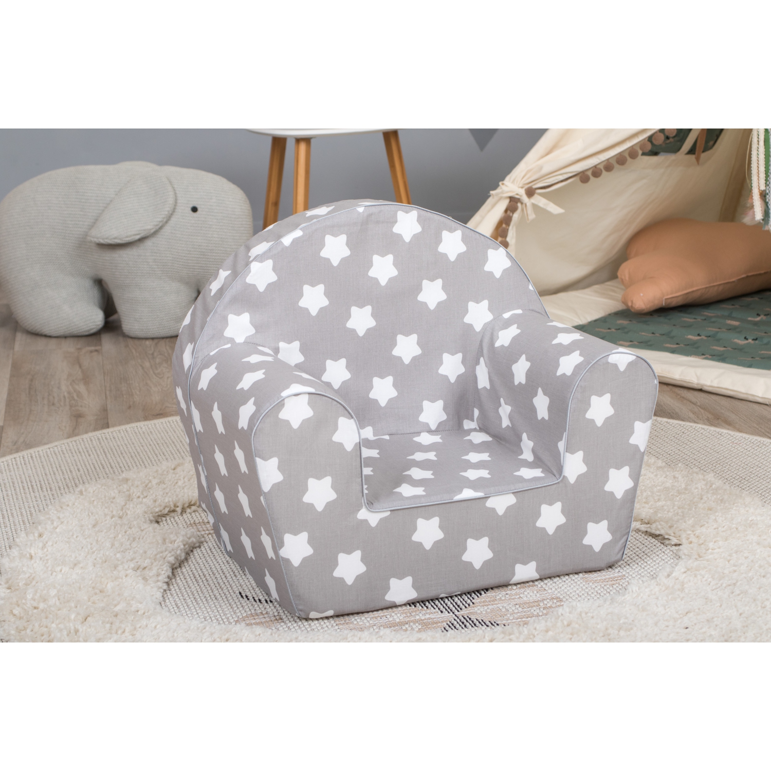 Canapé pour enfants de Delsit – Fauteuil confortable pour enfants, canapé en mousse léger et chaise de lecture avec housse amovible, fabriqué en