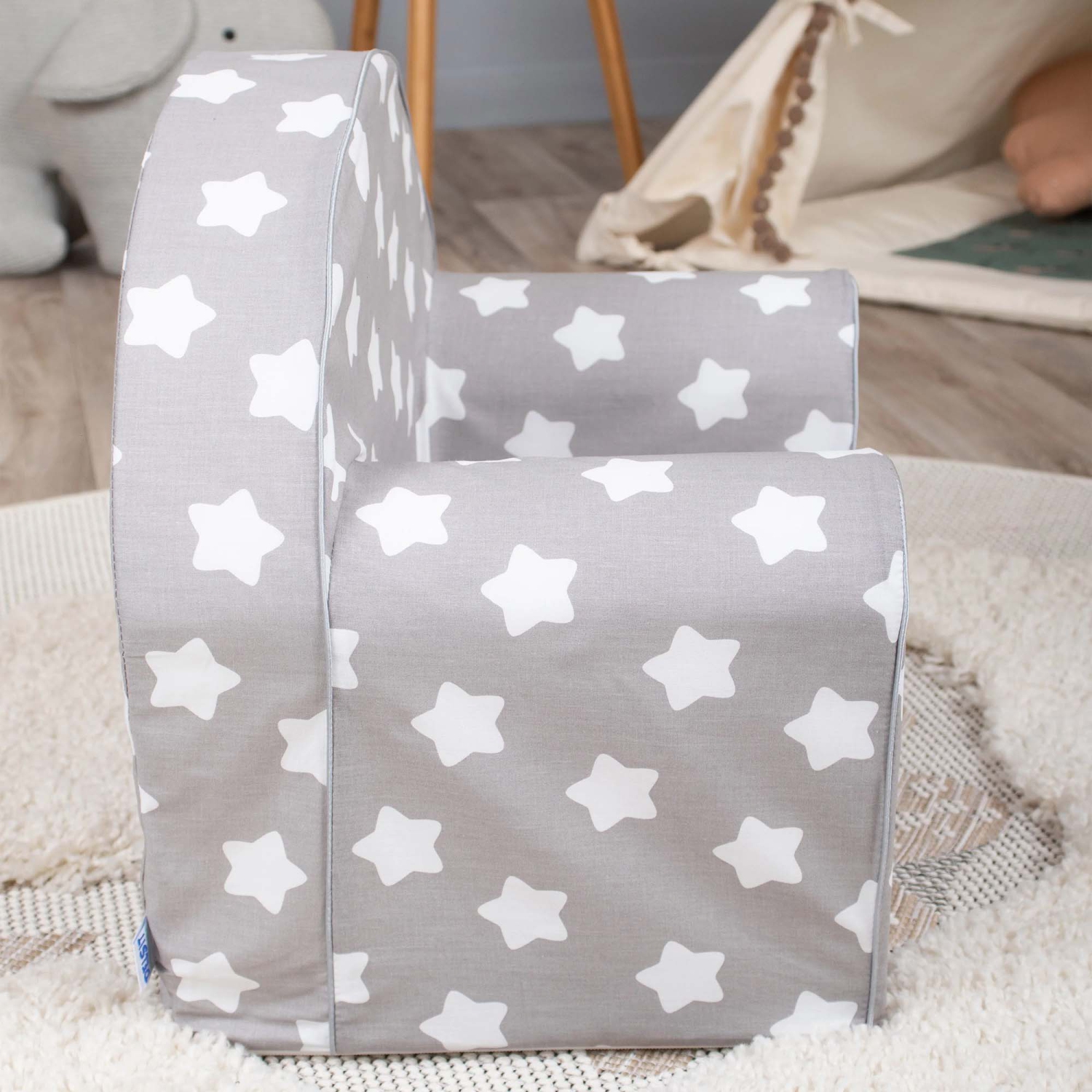 Canapé pour enfants de Delsit – Fauteuil confortable pour enfants, canapé en mousse léger et chaise de lecture avec housse amovible, fabriqué en