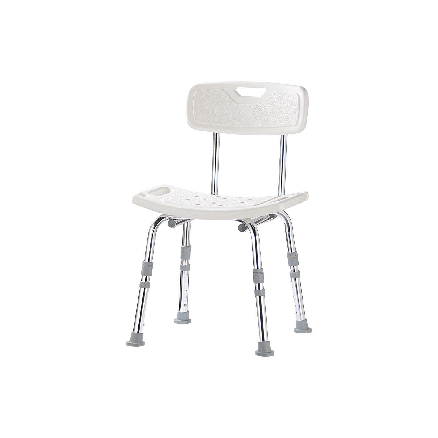 Chaise de douche pour salle de bain sans outils, banc de douche pour baignoire avec 6 réglages de hauteur et dossier amovible, capacité maximale de