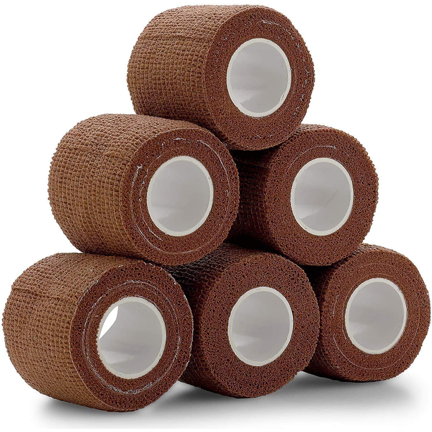 Ruban adhésif autoadhésif uni – 2 po x 5 verges, paquet de 12 rouleaux de pansements auto-adhésifs et bandage sport pour la cheville, le poignet, les