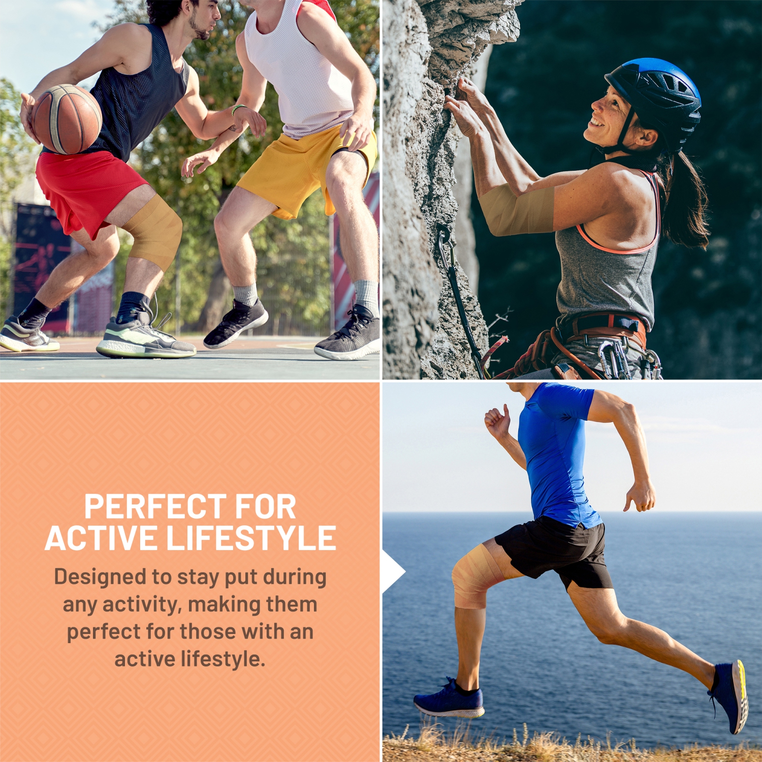 MEDca Self Adherent Cohesive Wrap Bandages 2 Inches X 5 Yards 6 Count