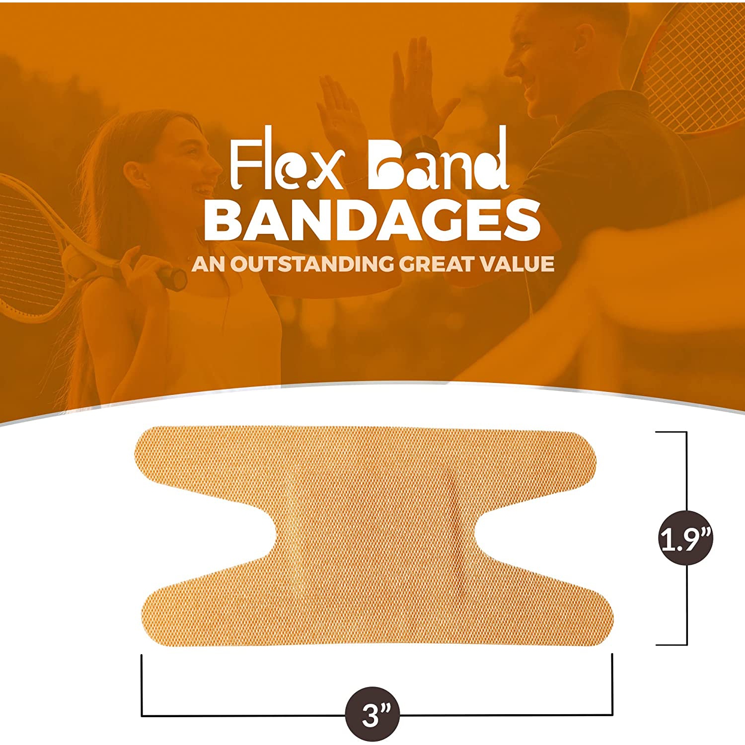 Flexible Fabric Bandages - Flex Fabric Adhesive Bandages Knuckle Bandages for Finger Care&nbsp;and to Protect Wounds from Infection -