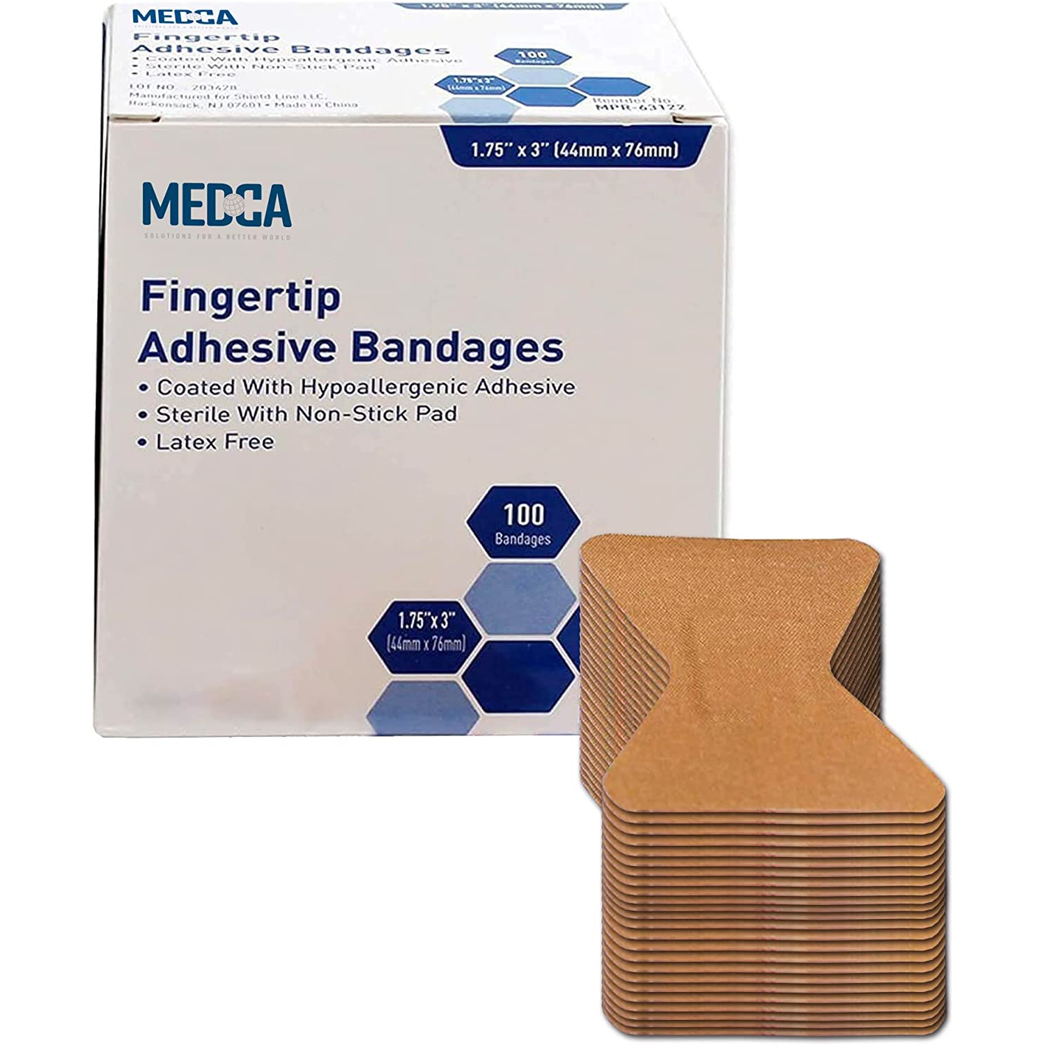 Pansements de doigt en tissu flexible - 100 boîte de pansements adhésifs en tissu flexible pour le soin des doigts&nbsp;et pour protéger les blessures