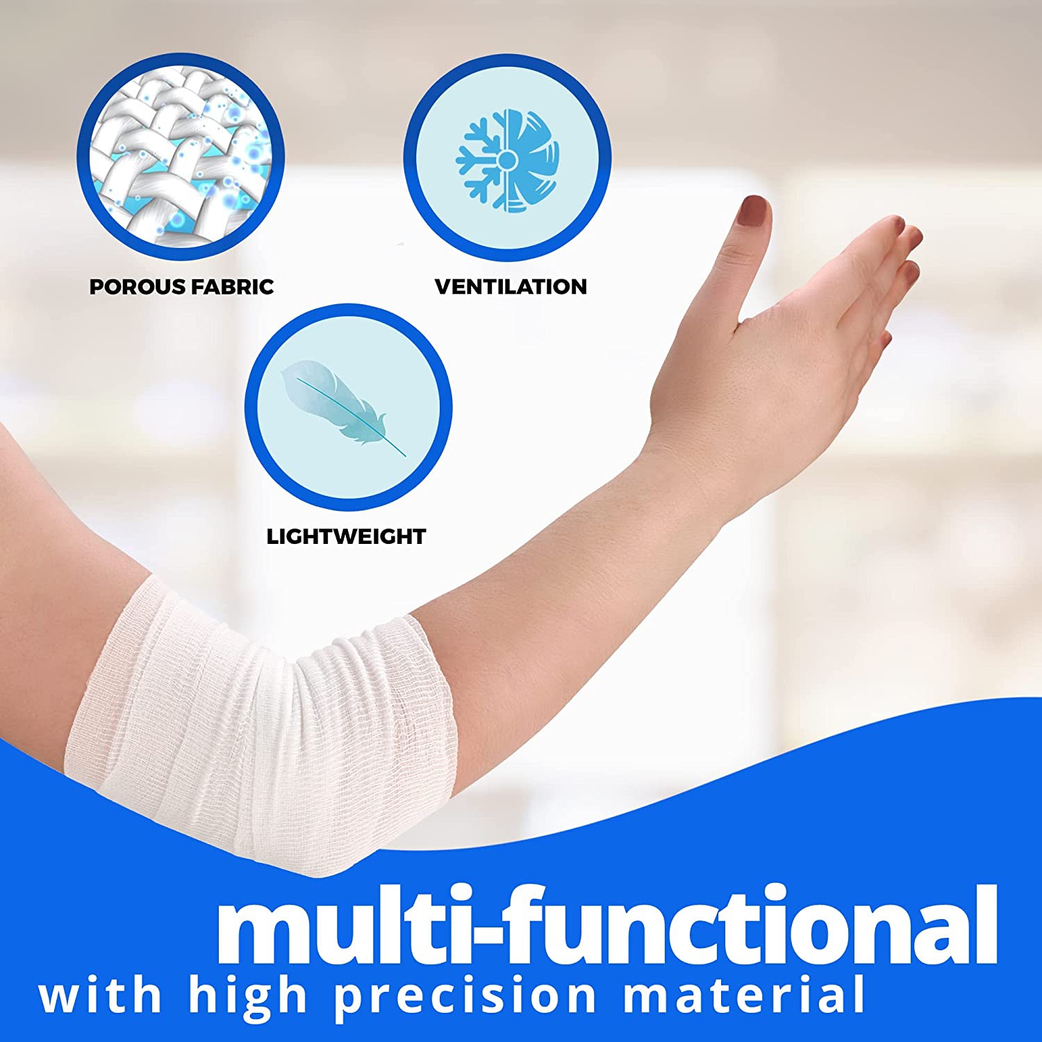 Gauze Bandage Rolls - 4 Yards Per Roll of Medical Grade Gauze Bandage and Stretch Bandage Wrapping for Dressing All Types of Wounds and First Aid Kit