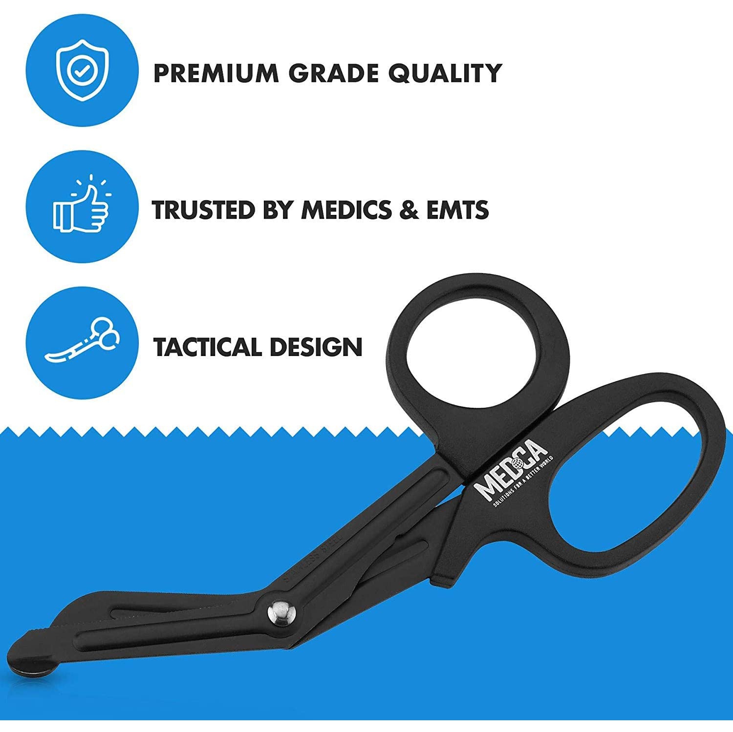 Medical Bandage Scissors - Trauma Scissors and EMT First Responder Shears - Made with Premium Quality Stainless Steel for Nurse, Doctors, First Aid