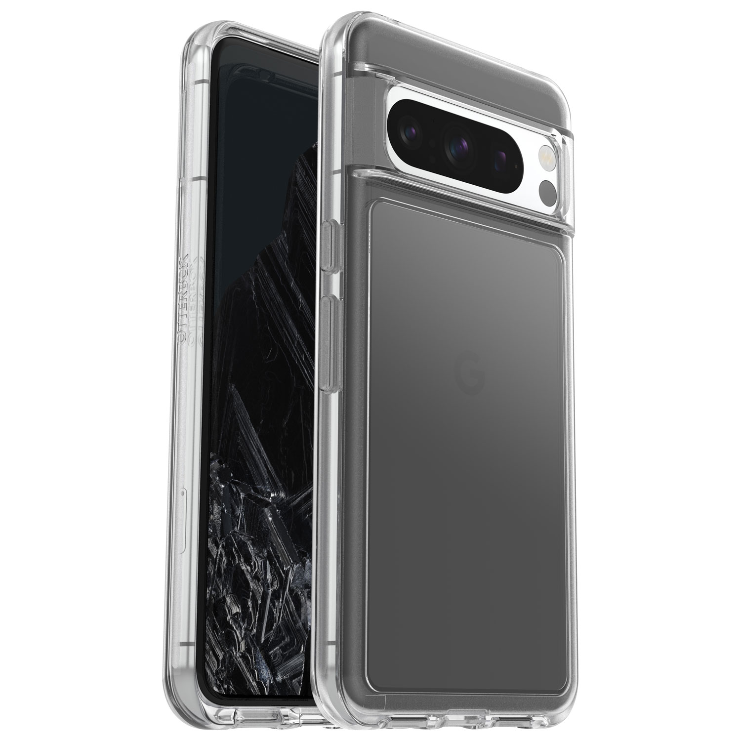 Étui rigide ajusté Symmetry d'OtterBox pour Pixel 8 Pro de Google - Transparent