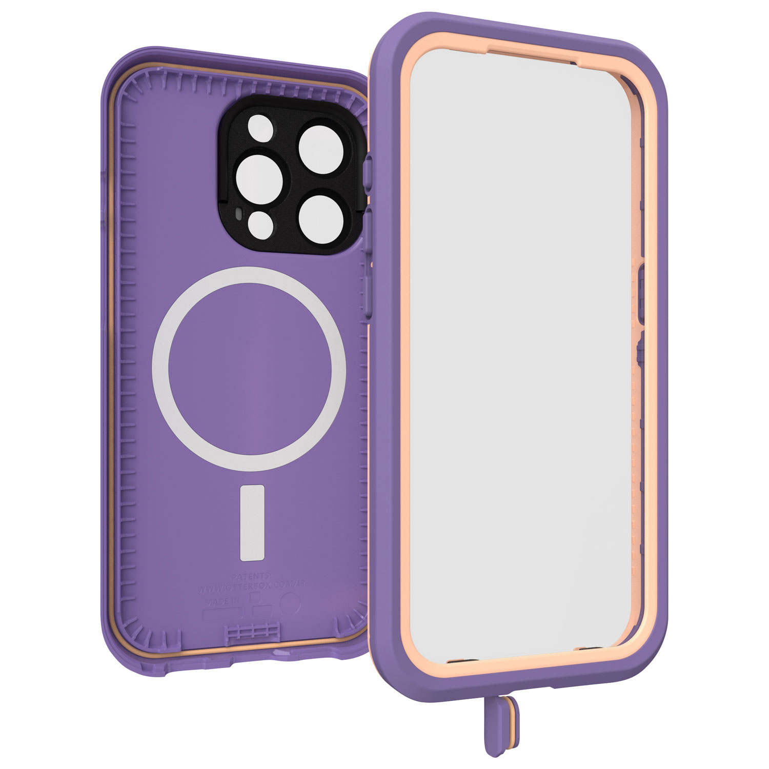 Étui rigide ajusté FRĒ d'OtterBox avec MagSafe pour iPhone 15 Pro - Violet