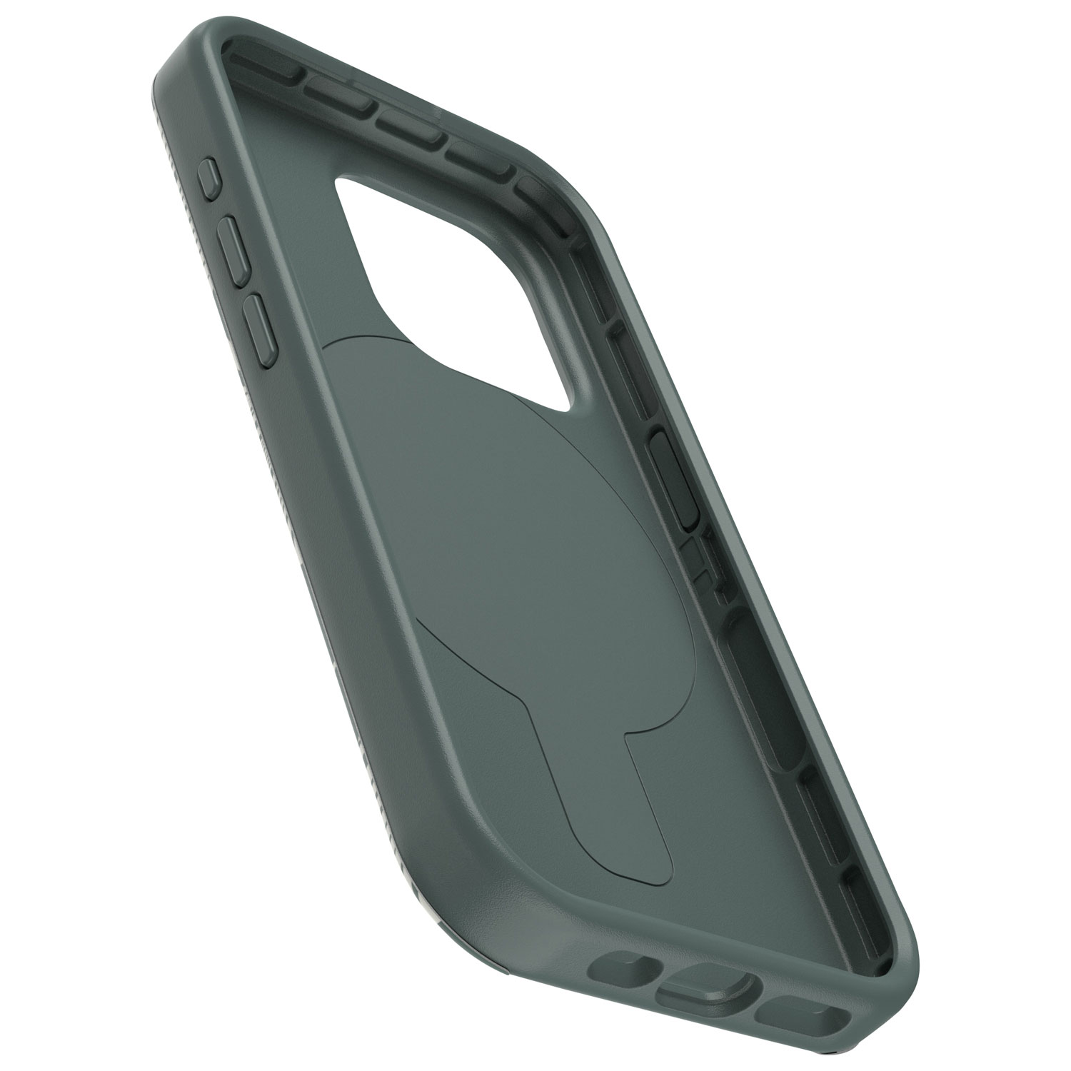 OtterBox OtterGrip Symmetry Fitted Hard Shell Case with MagSafe for iPhone 15 Pro - Green Leaf