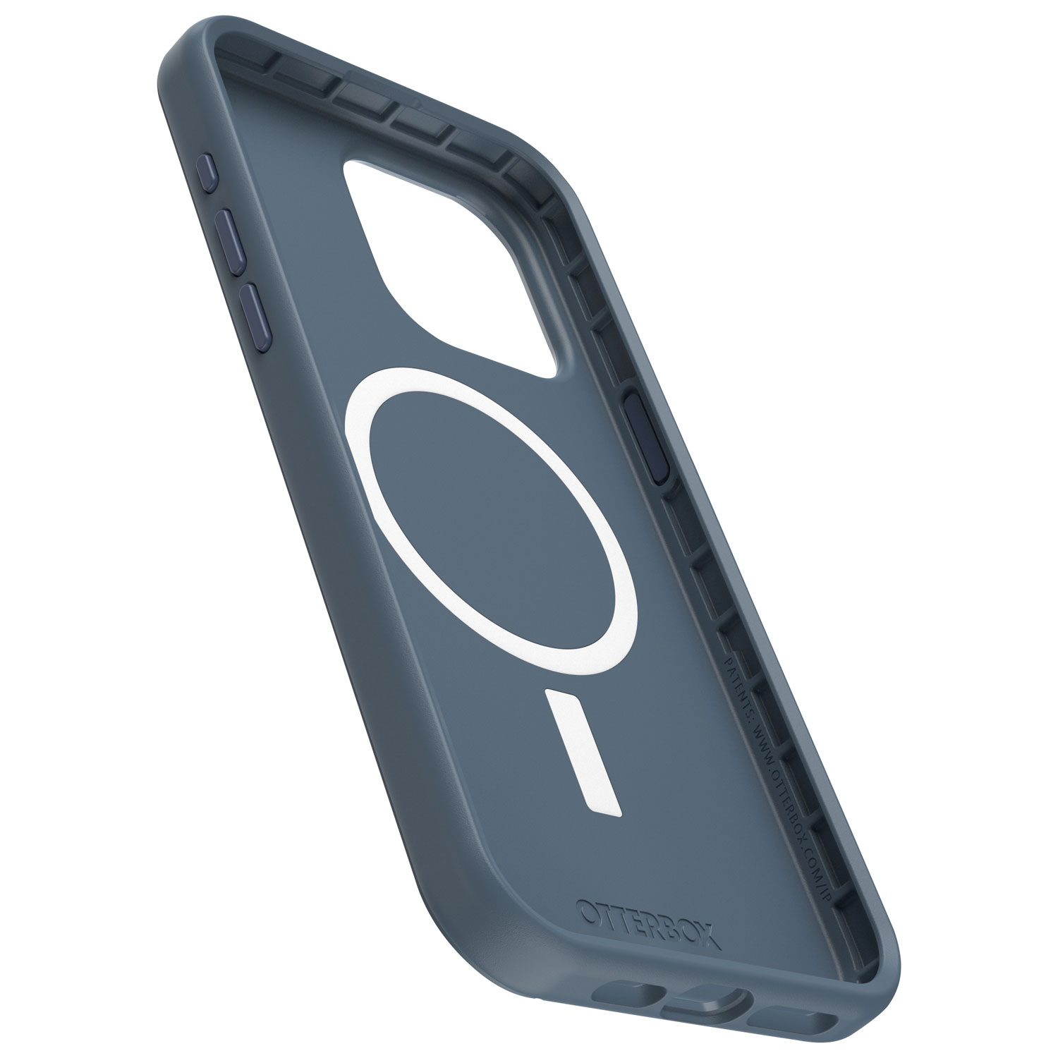 Étui rigide ajusté Symmetry d'OtterBox avec MagSafe pour iPhone 15 Pro Max - Bleu