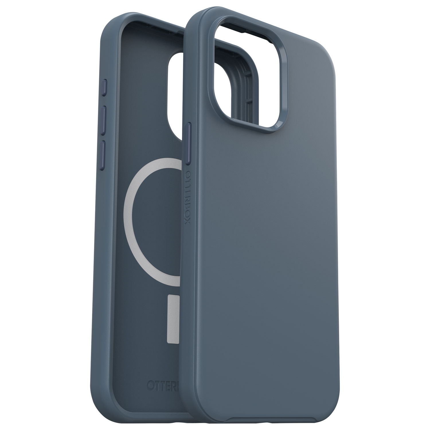Étui rigide ajusté Symmetry d'OtterBox avec MagSafe pour iPhone 15 Pro Max - Bleu