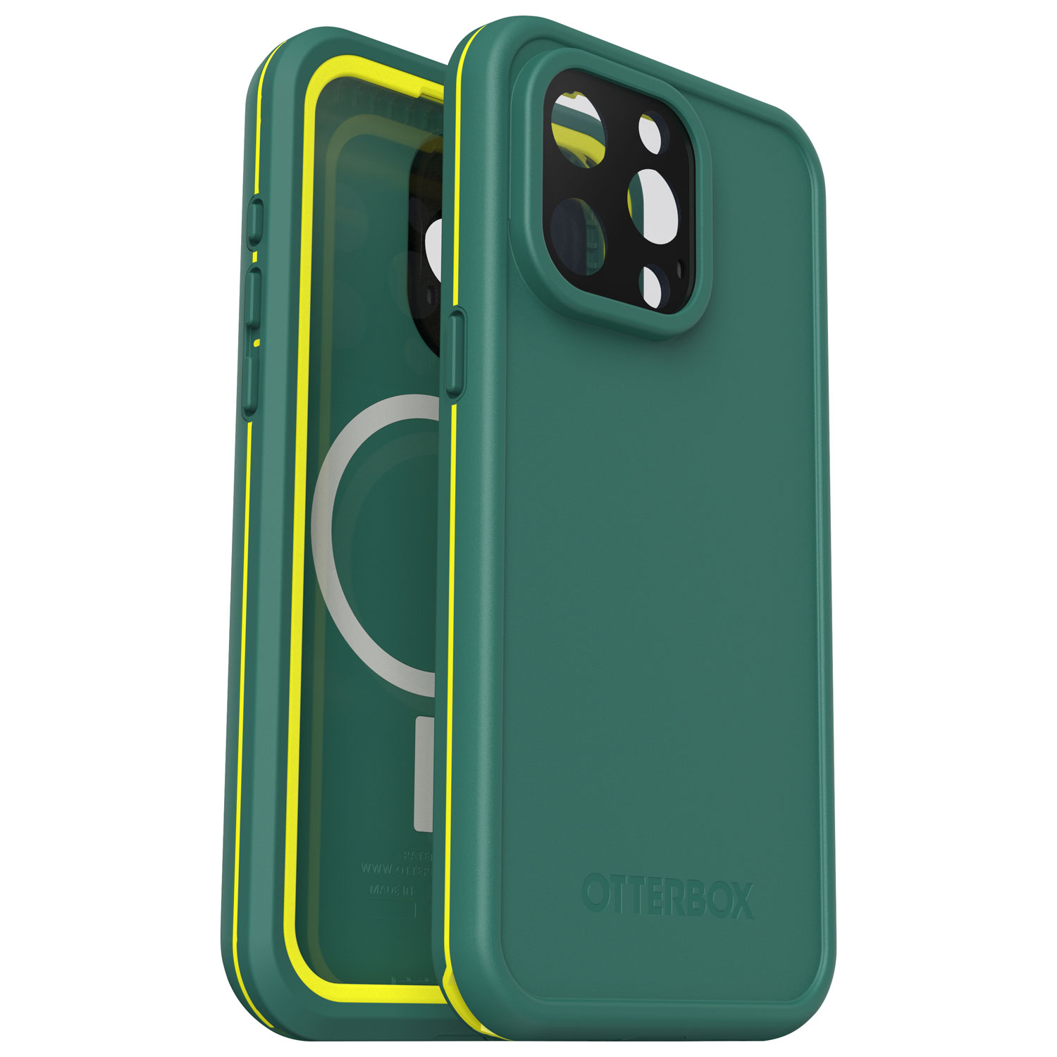 OtterBox FRĒ Fitted Hard Shell Case with MagSafe for iPhone 15 Pro Max -  Green