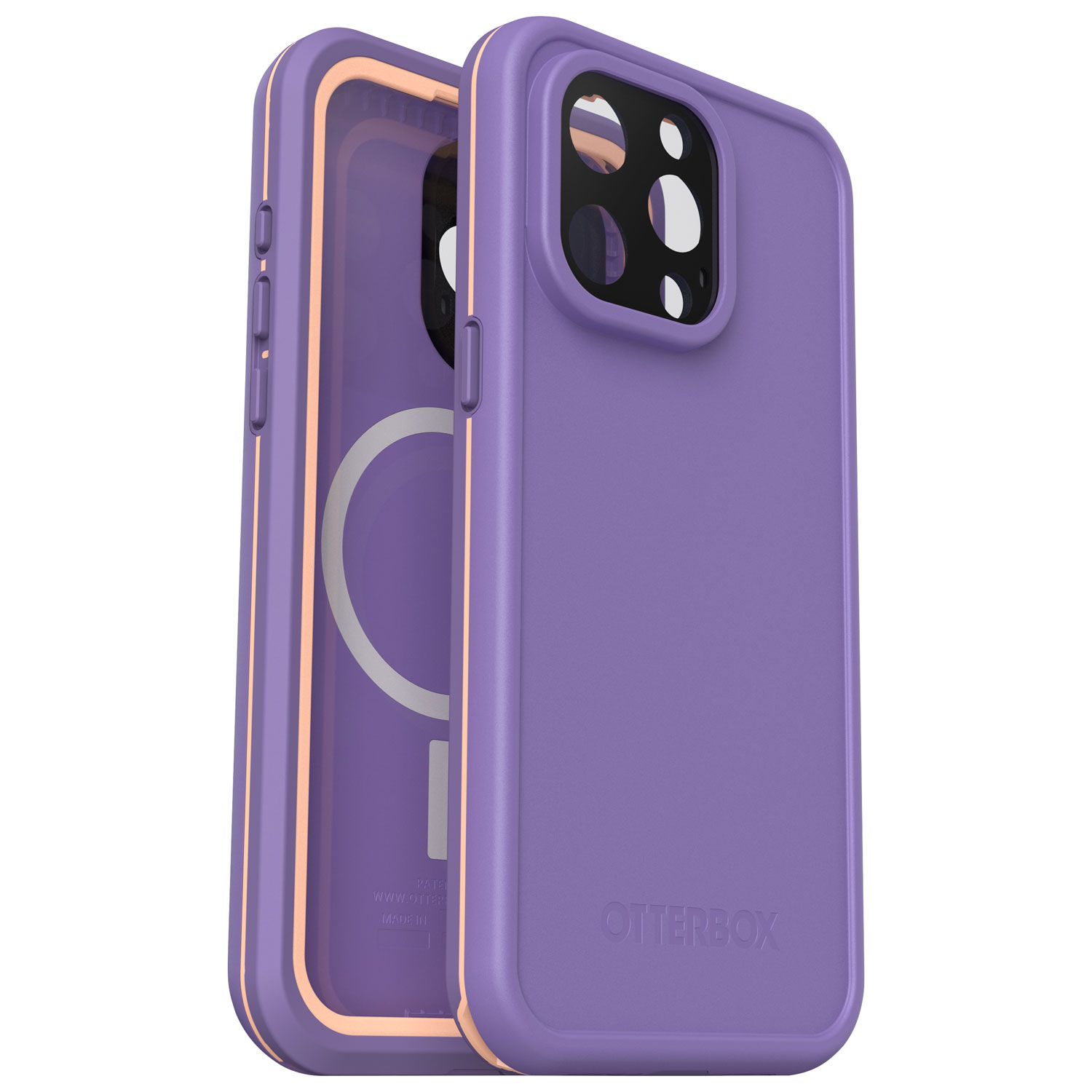 Étui rigide ajusté FRE d'OtterBox avec MagSafe pour iPhone 15 Pro Max - Violet