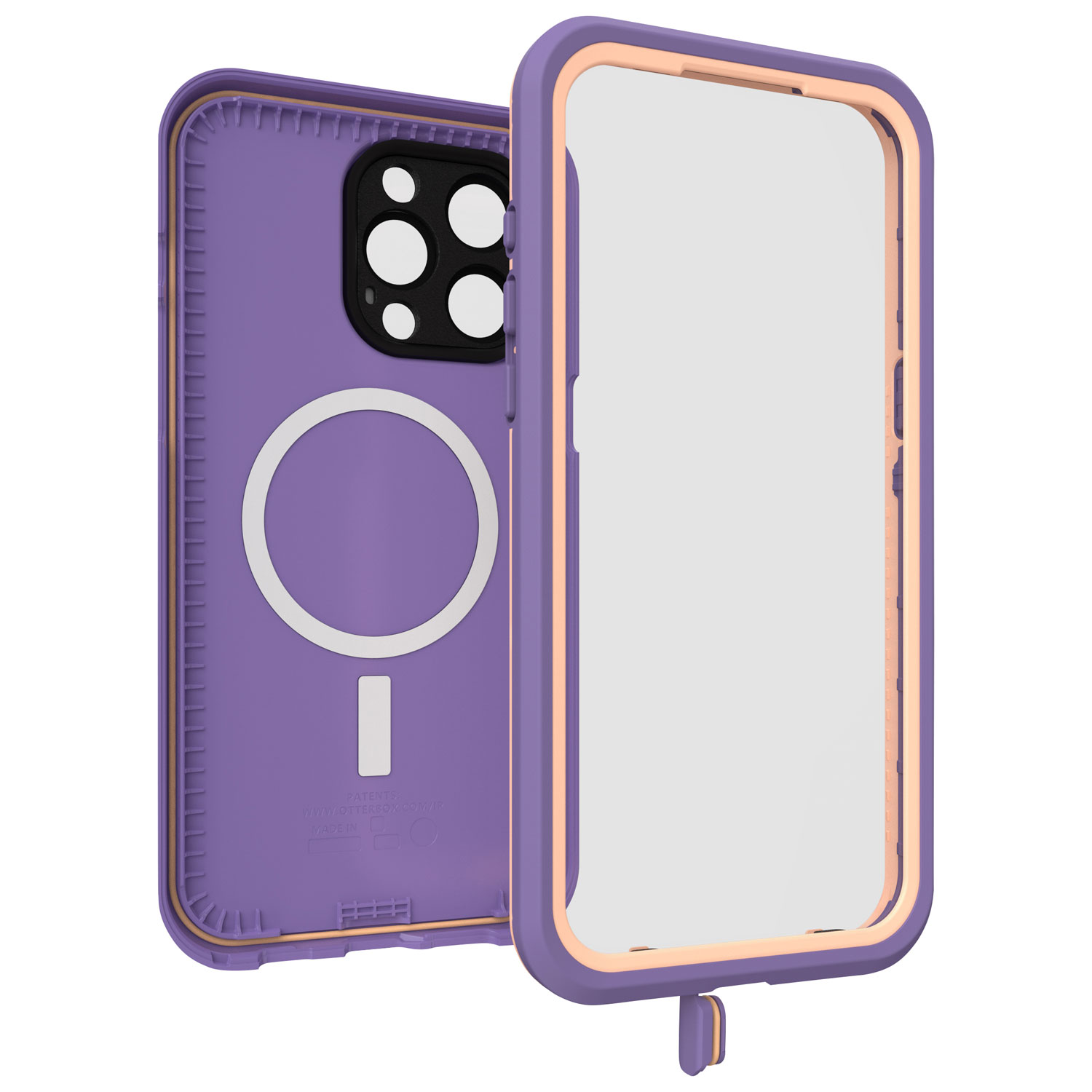 Étui rigide ajusté FRE d'OtterBox avec MagSafe pour iPhone 15 Pro Max - Violet